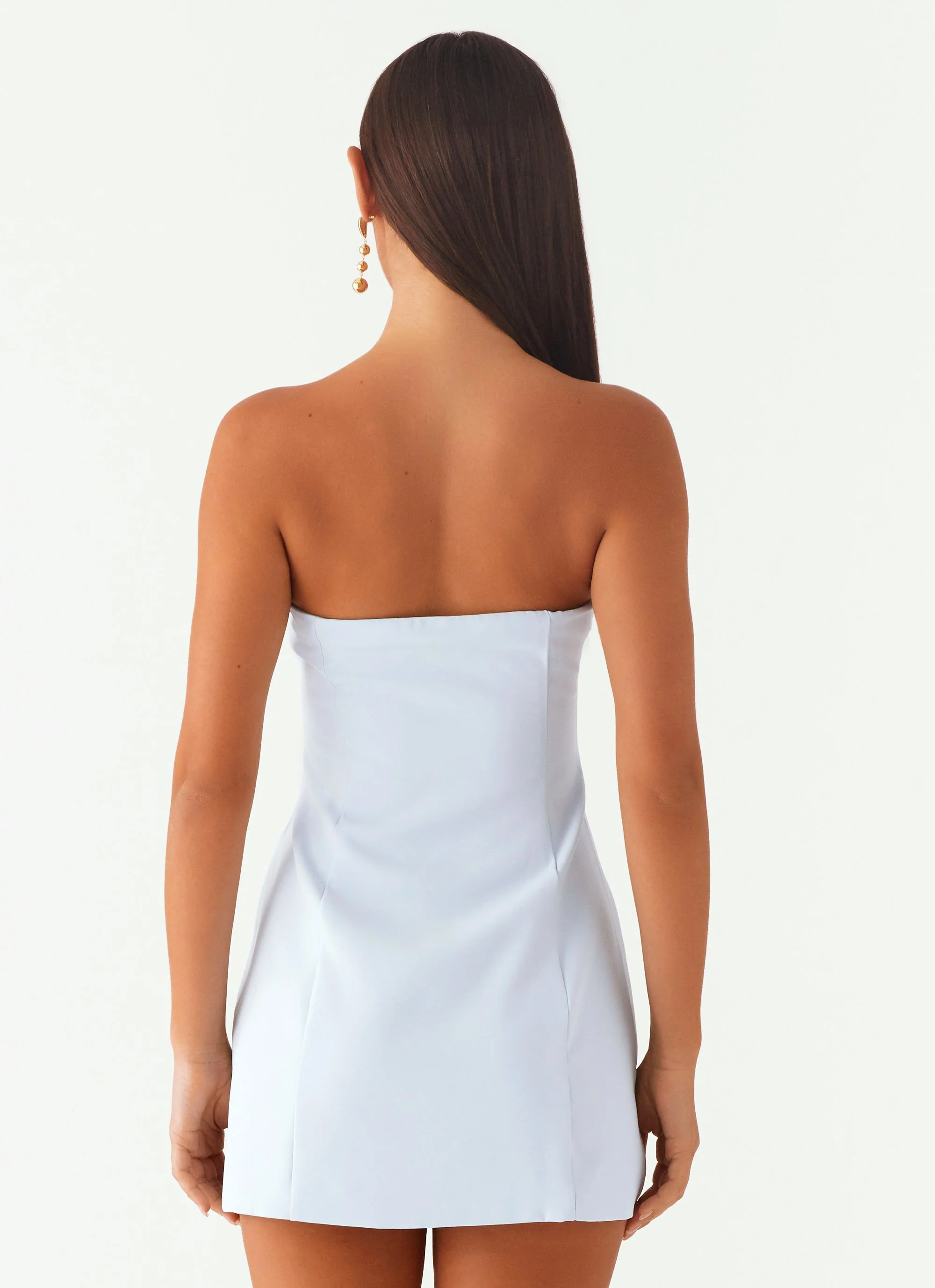 Ayanna Strapless Mini Dress - Blue - Image 4