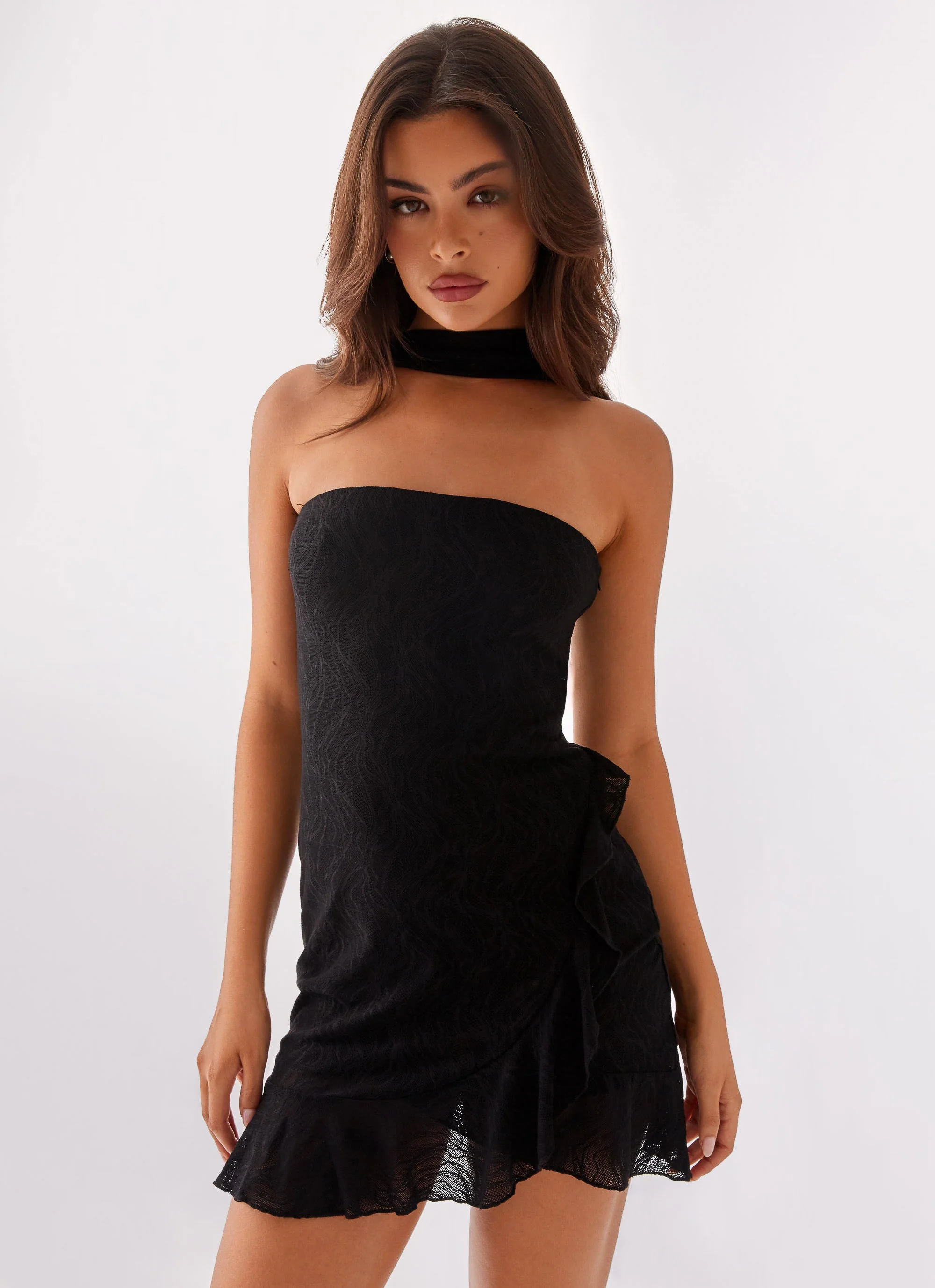 Bad Habits Mini Dress - Black - Image 5