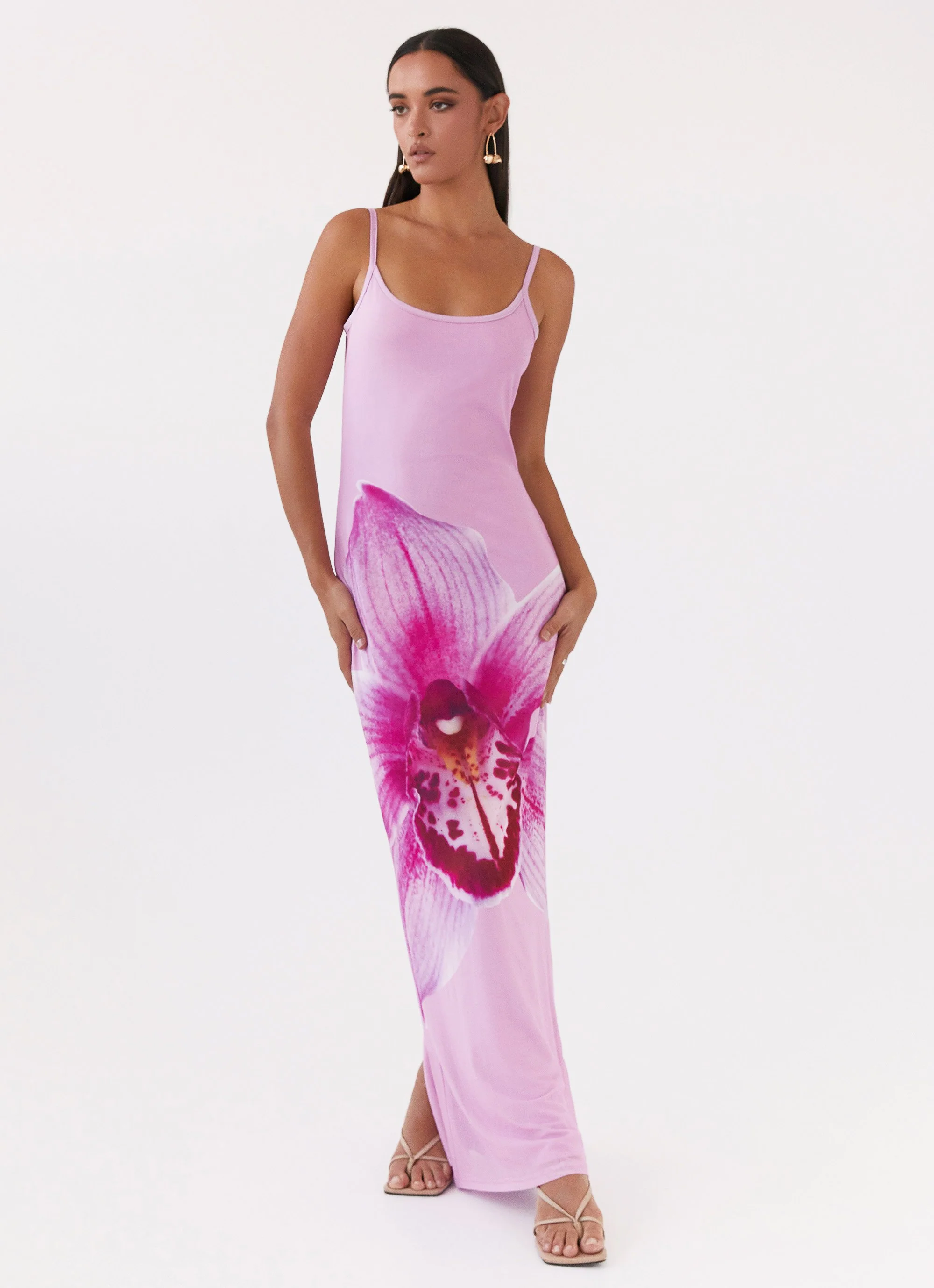 Bad News Mesh Maxi Dress - Pink Magnolia - Image 5