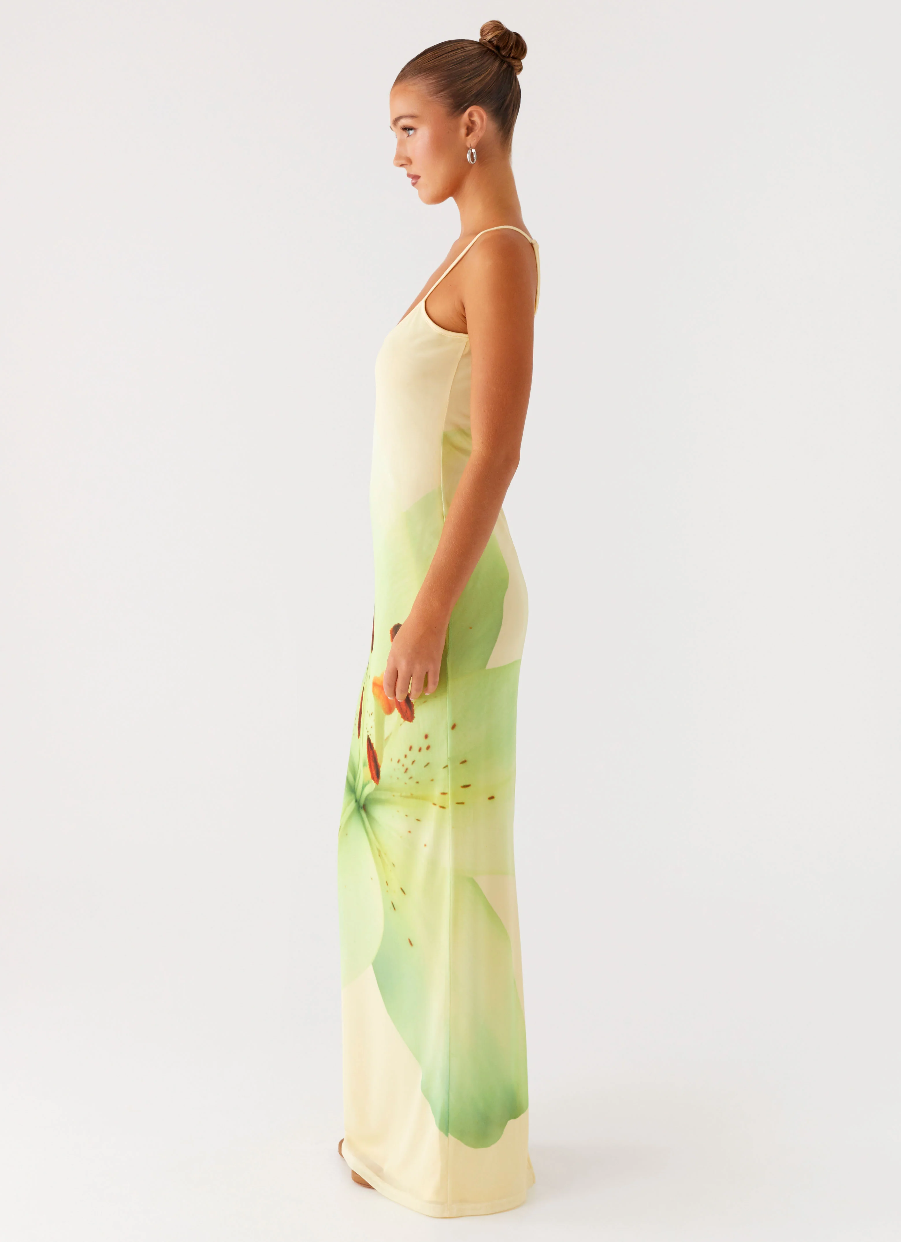 Bad News Mesh Maxi Dress - Yellow Lily - Image 2