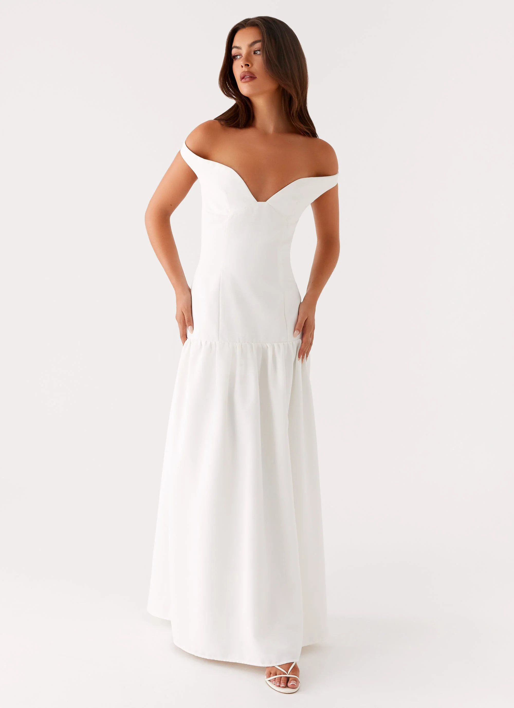 Basel Maxi Dress - White - Image 5