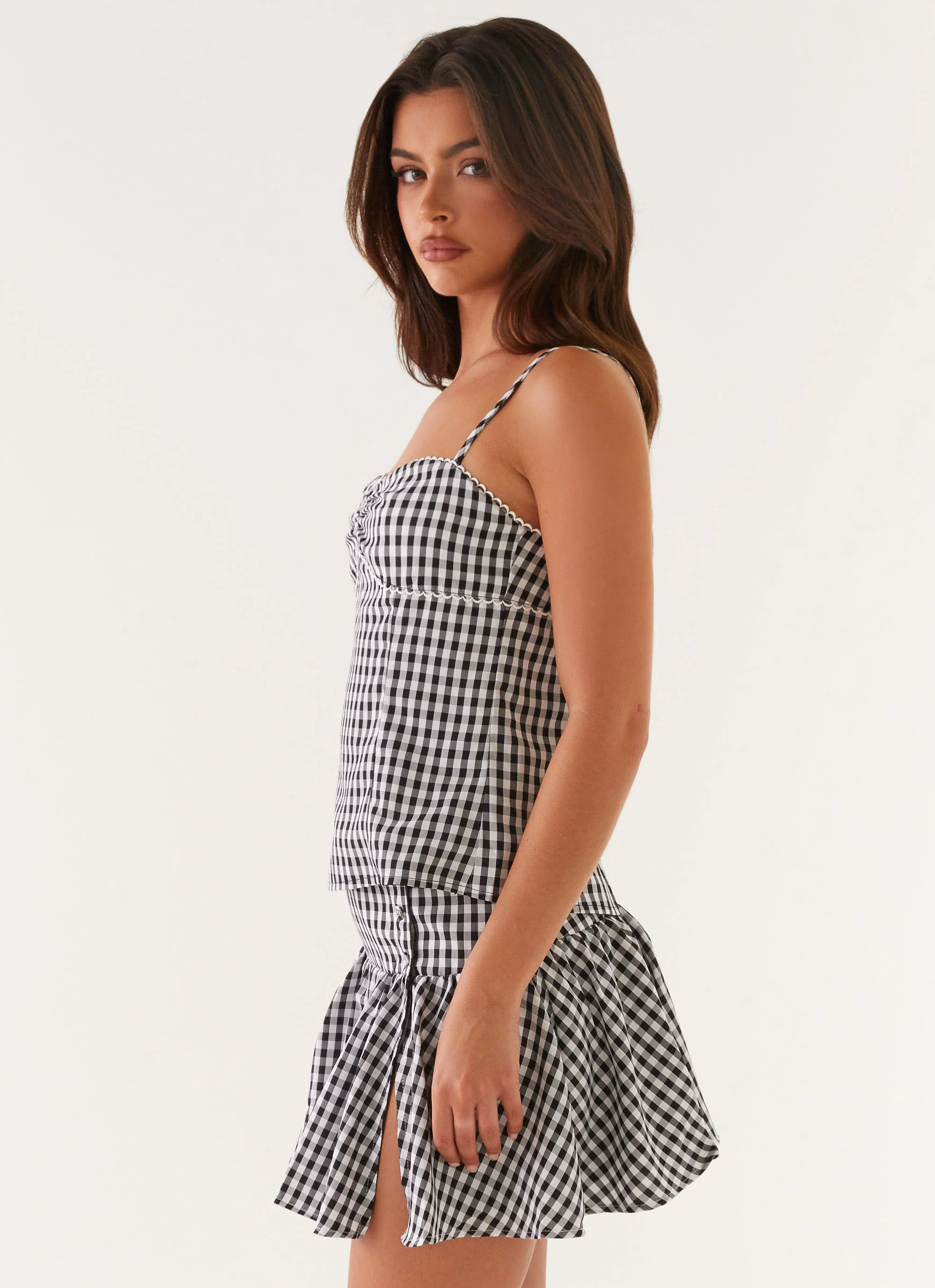 Bellamy Top - Black Gingham - Image 3