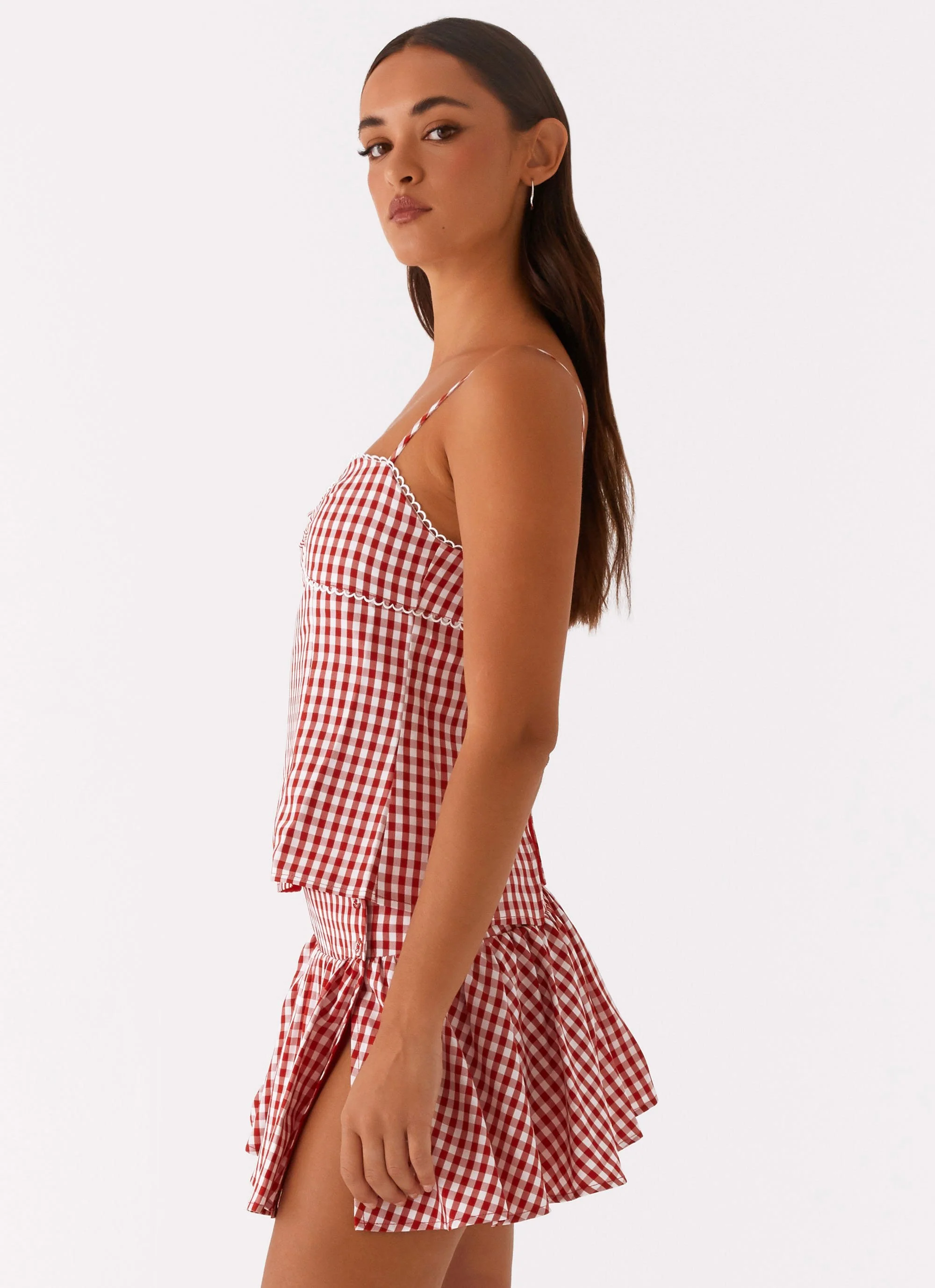 Bellamy Top - Red Gingham - Image 3