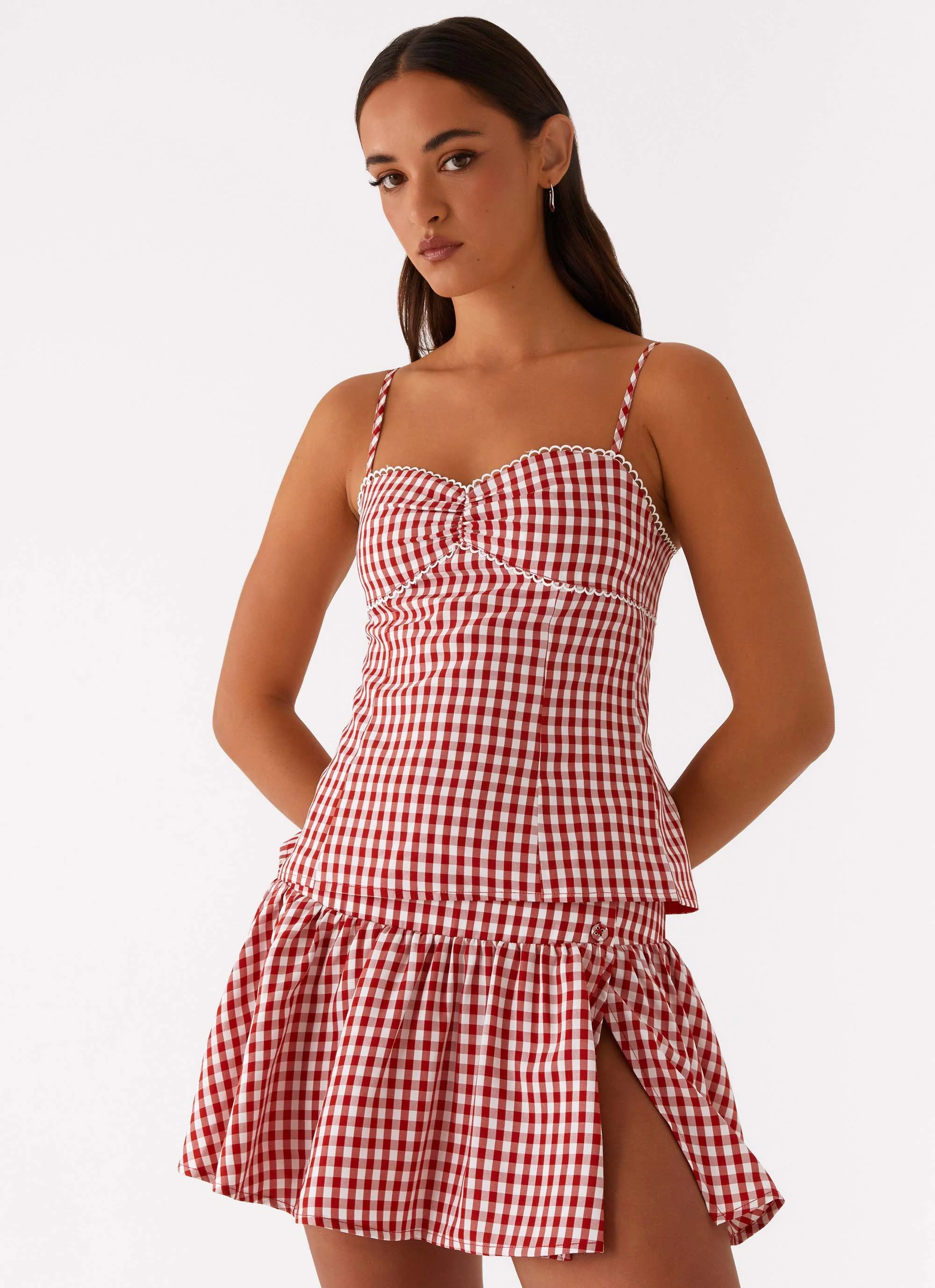 Bellamy Top - Red Gingham - Image 5