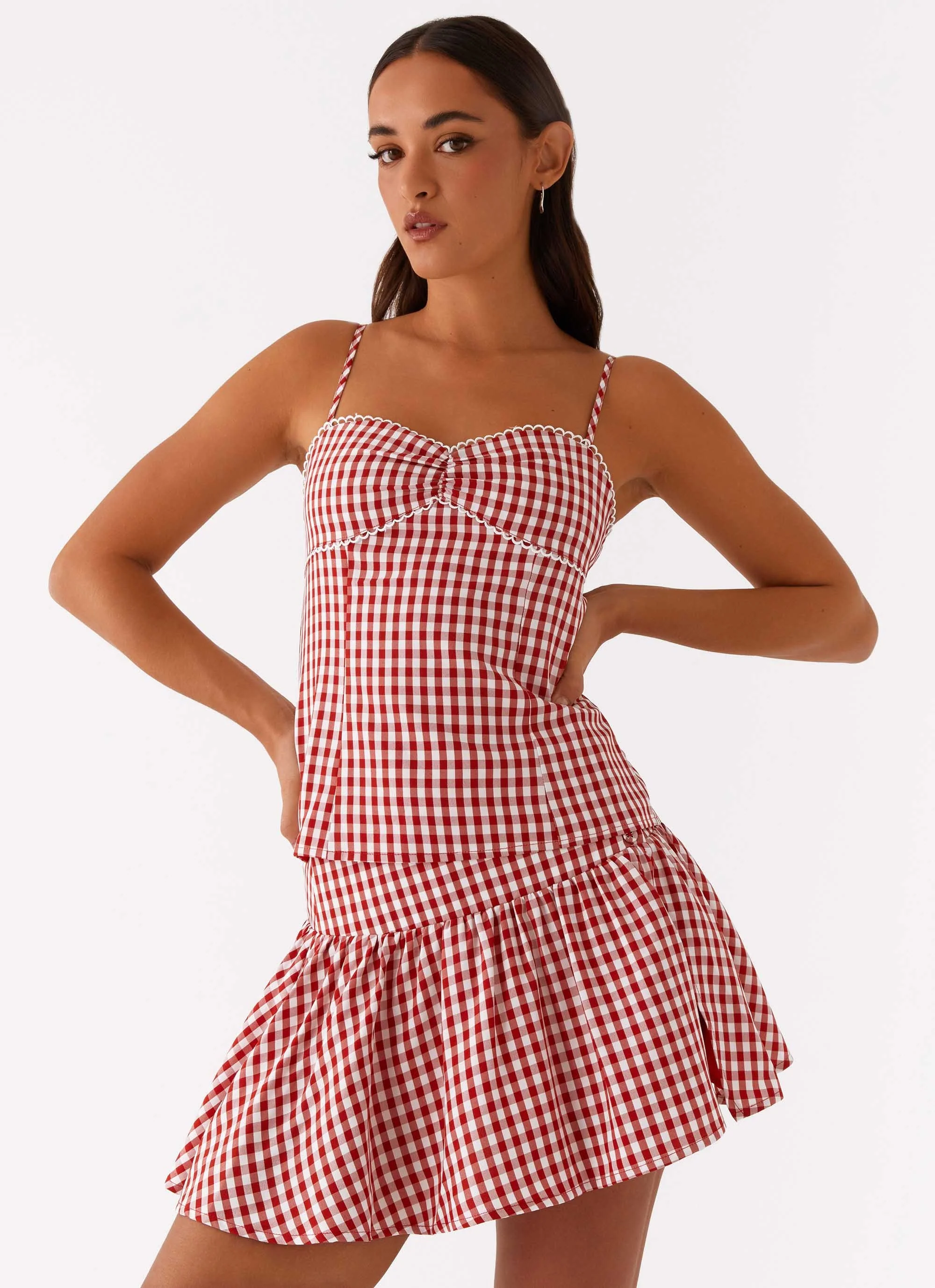 Bellamy Top - Red Gingham - Image 6