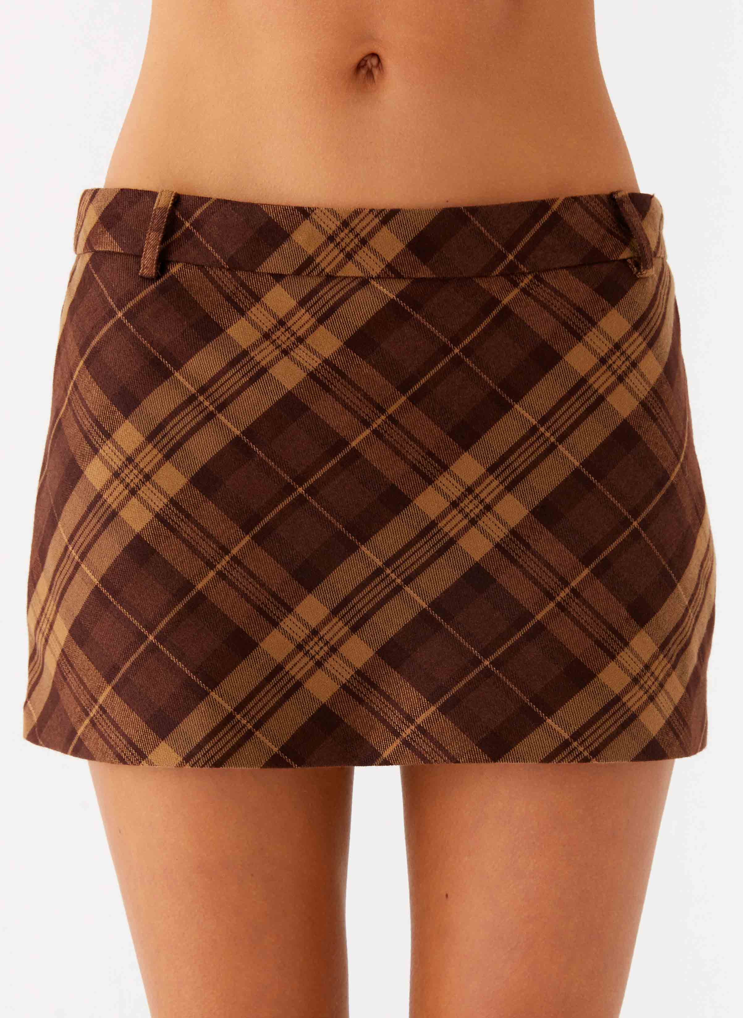 Benson Mini Skirt - Plaid - Image 5