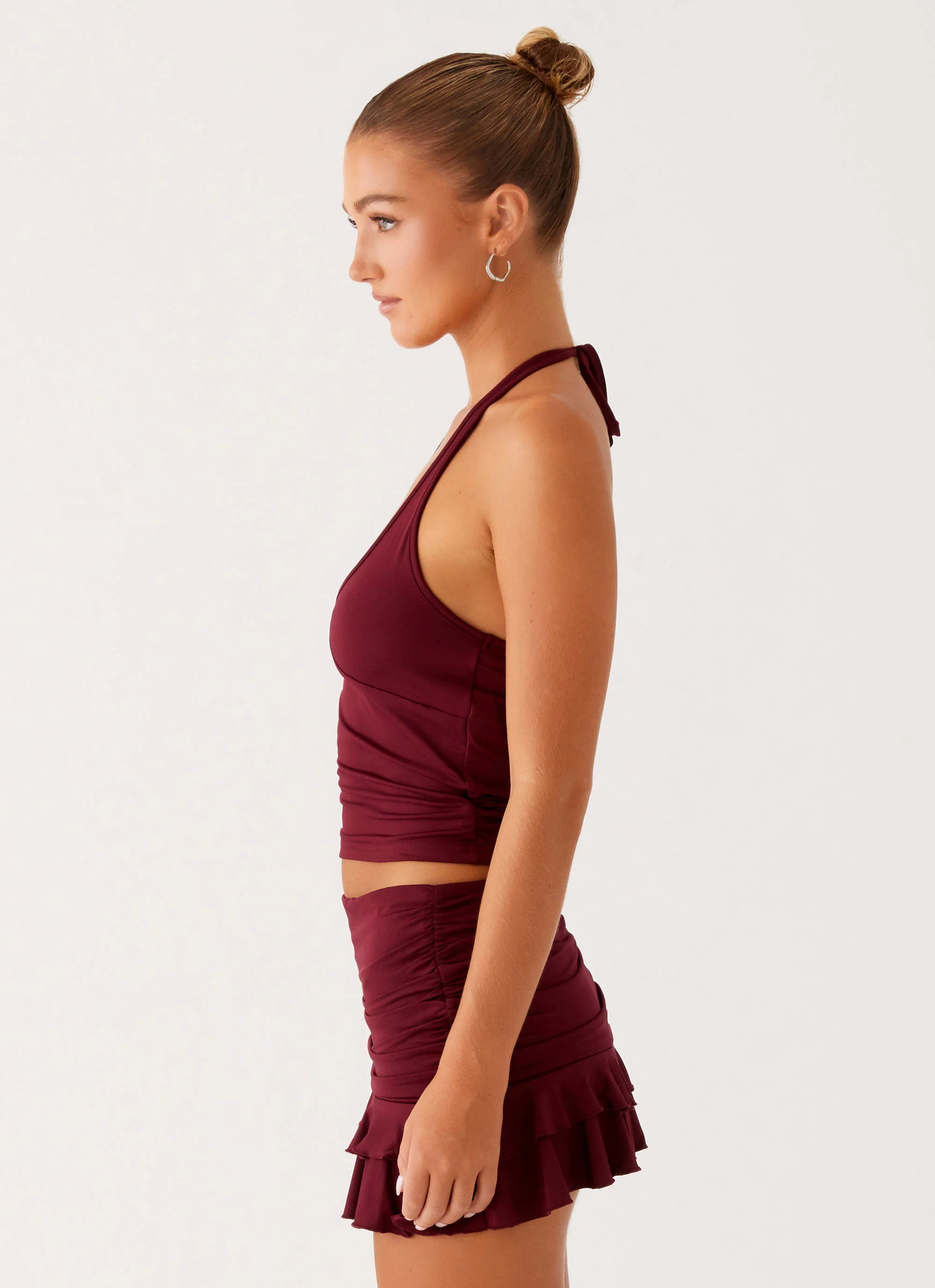 Bernie Halter Top - Raspberry Wine - Image 3