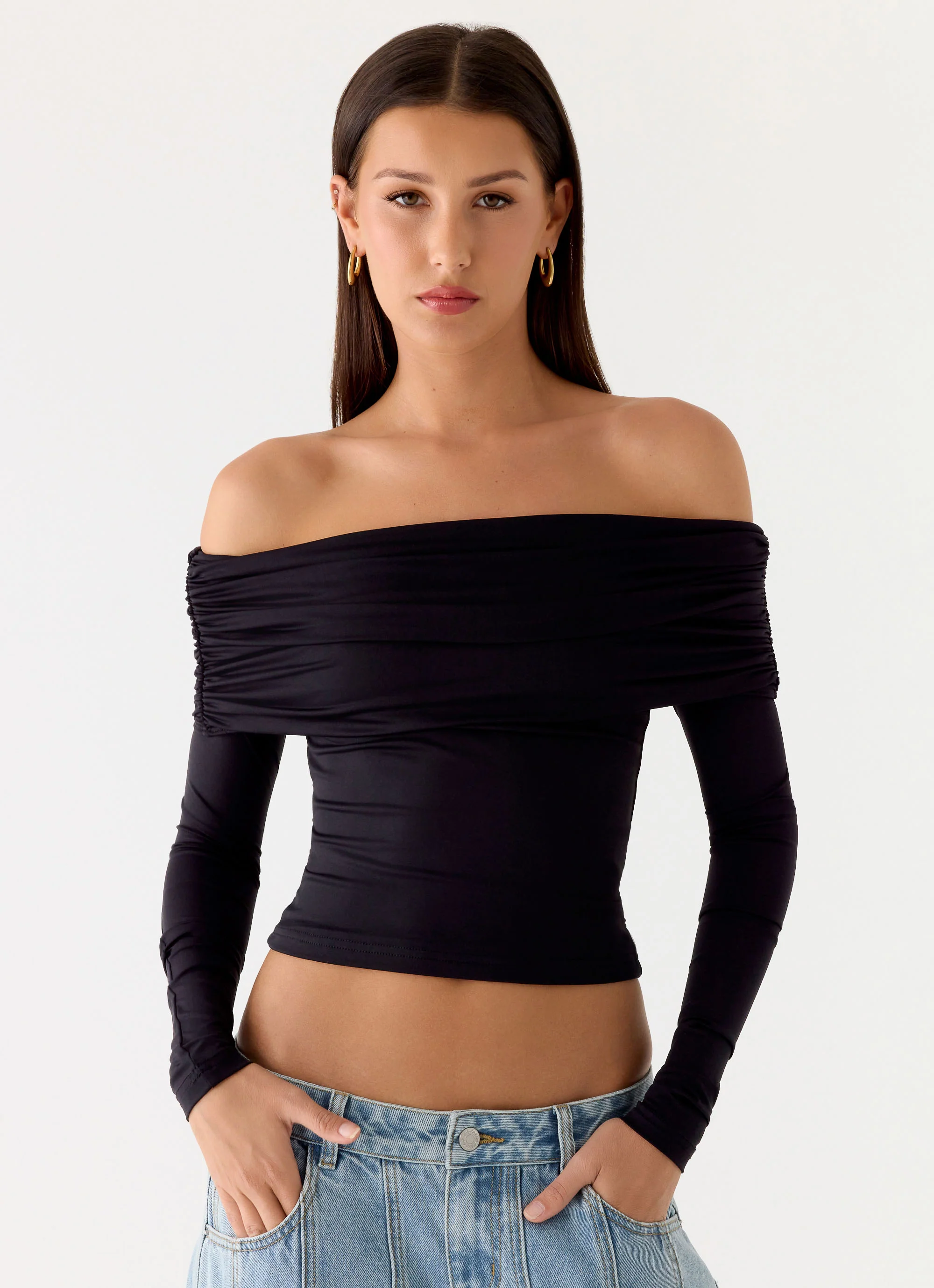 Better Now Long Sleeve Top - Black - Image 5