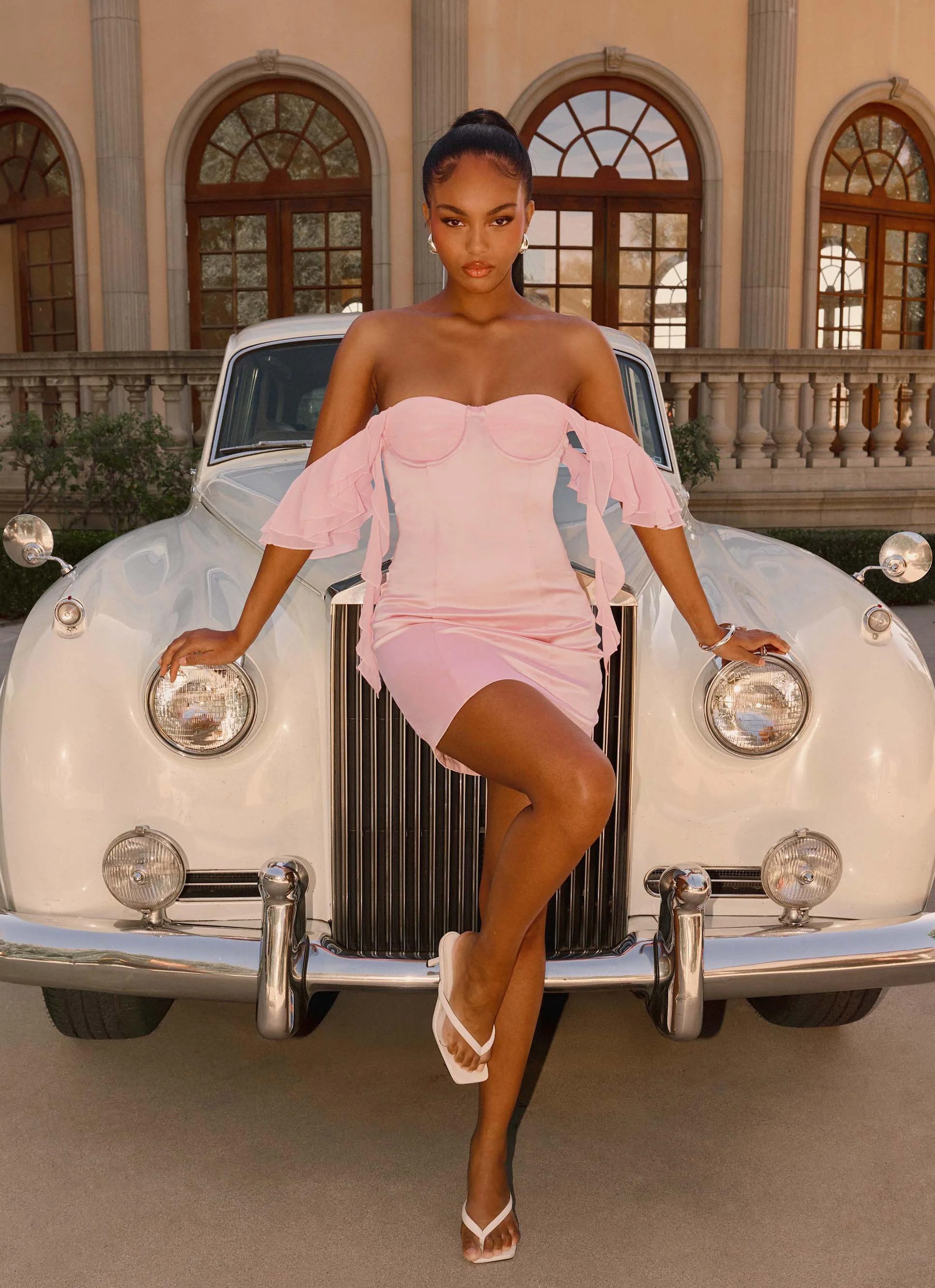Bex Strapless Mini Dress - Pink - Image 2