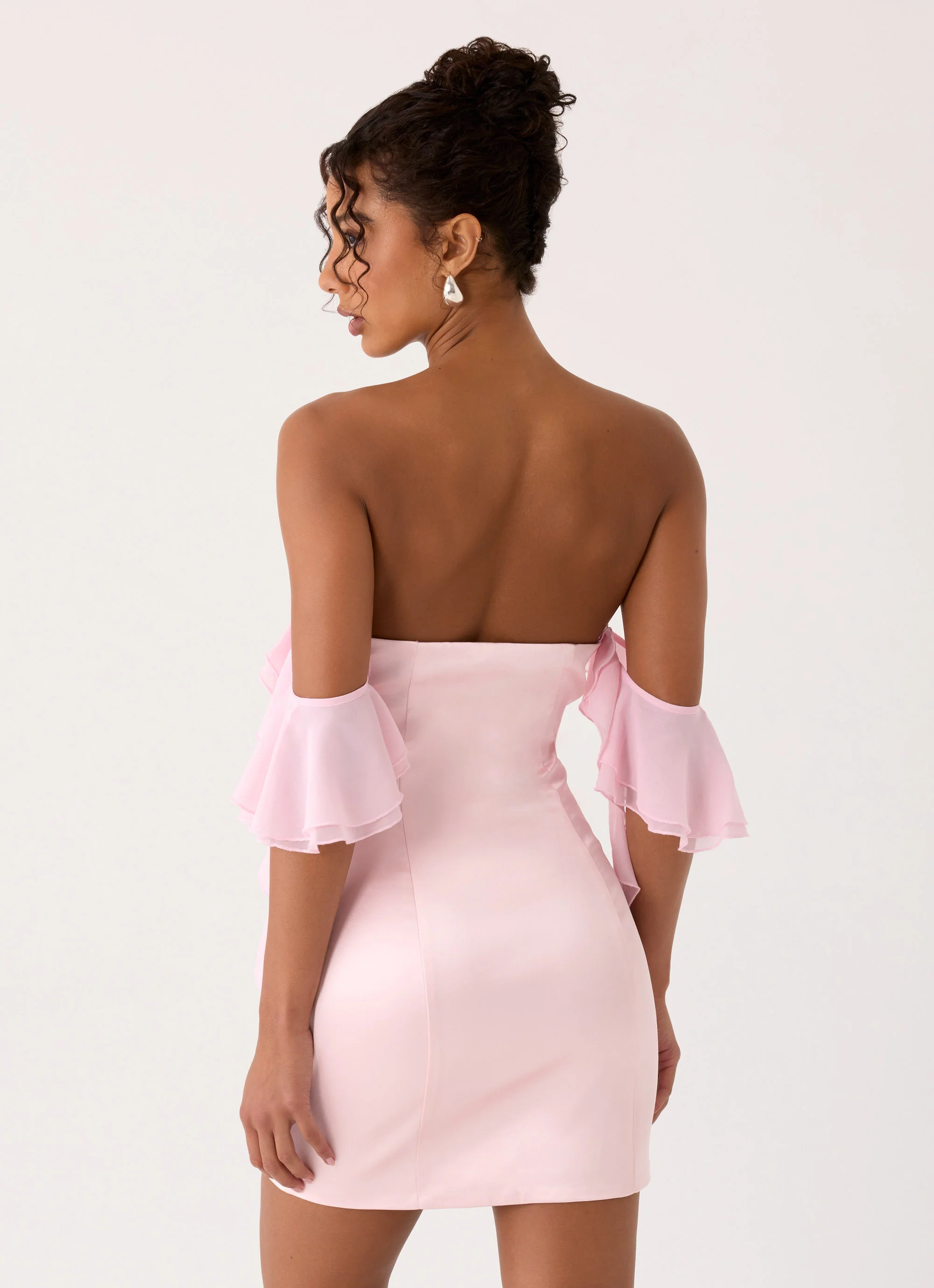 Bex Strapless Mini Dress - Pink - Image 5