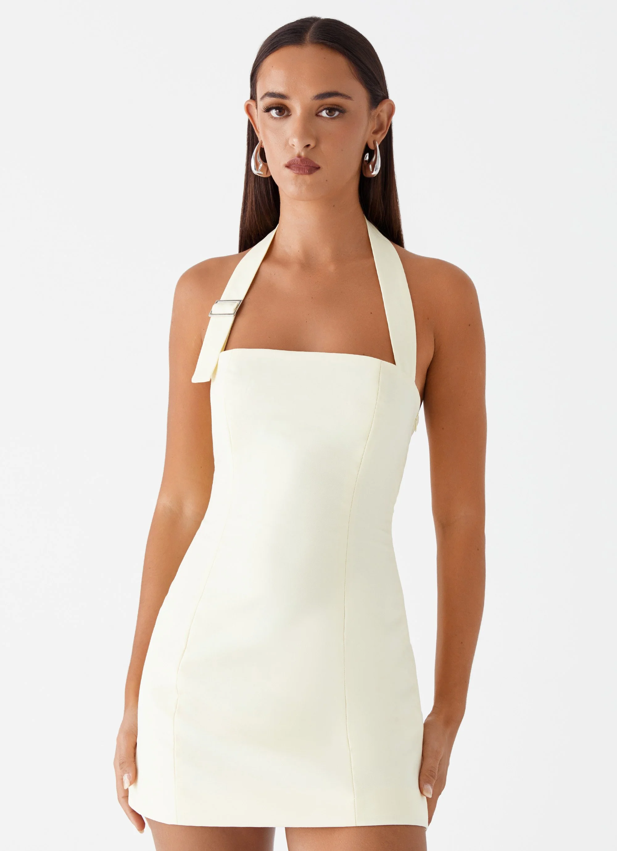 Bianca Halter Dress - Yellow - Image 6