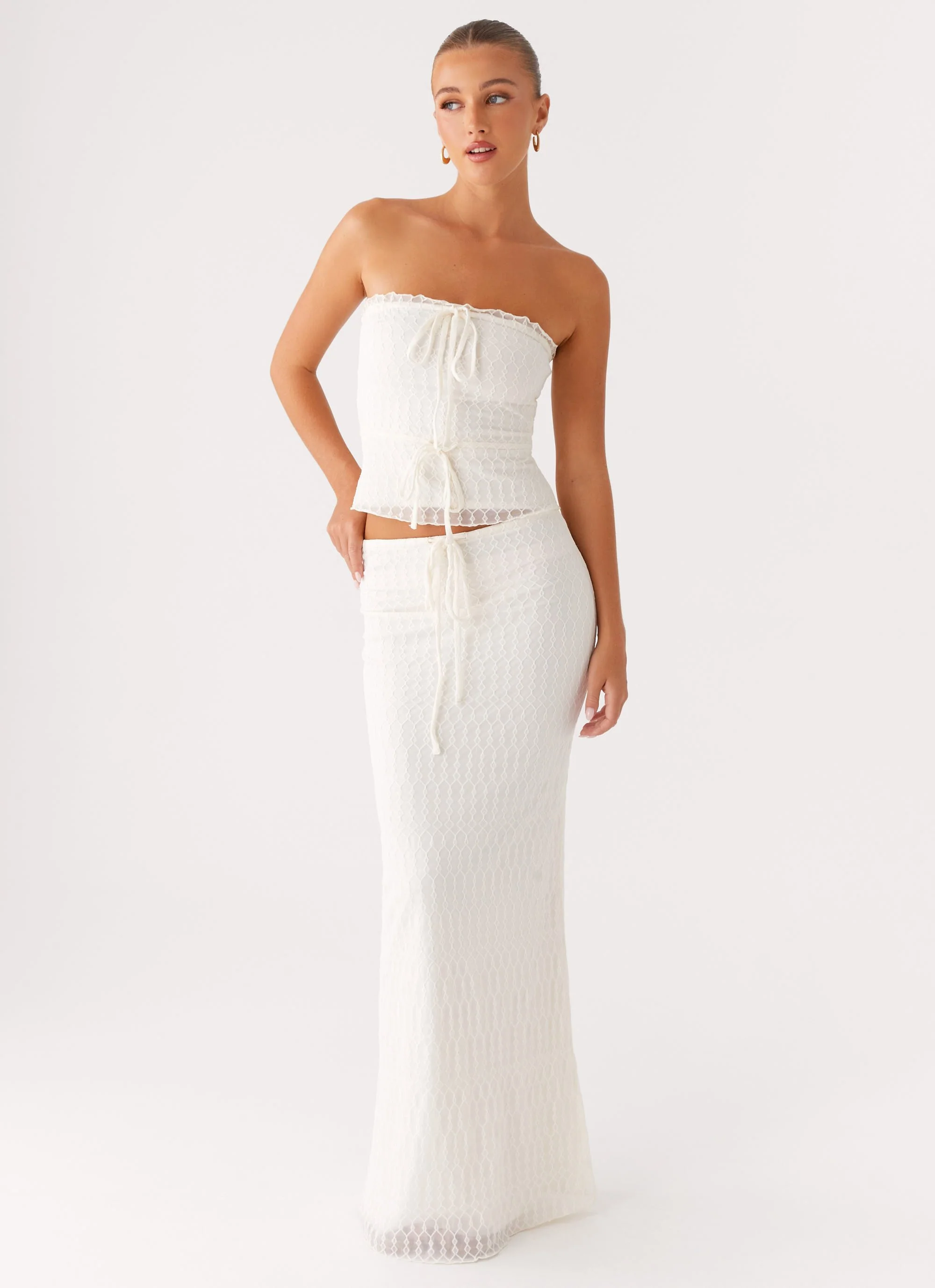 Blakely Maxi Skirt - Ivory - Image 5