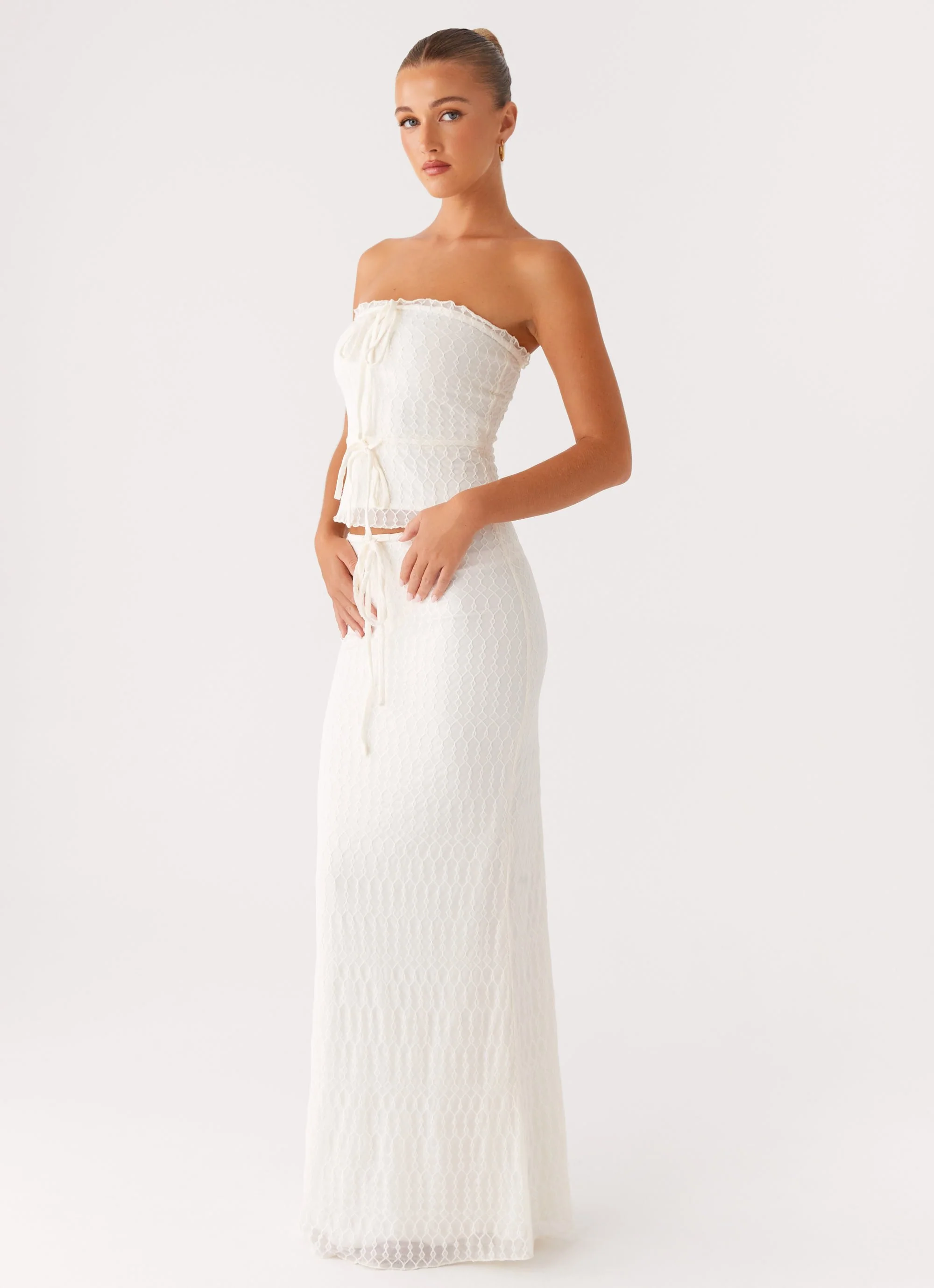 Blakely Maxi Skirt - Ivory - Image 6