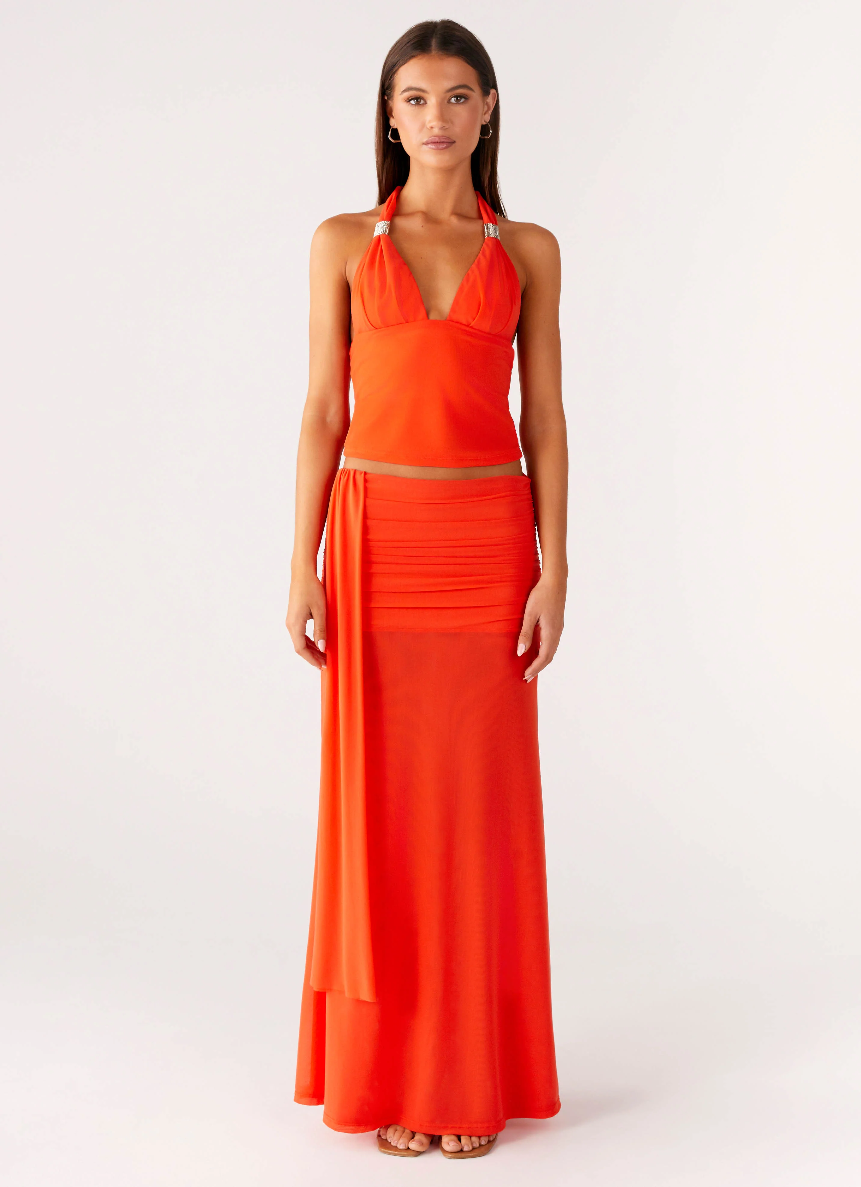 Blaze Halter Top - Fire Red - Image 8
