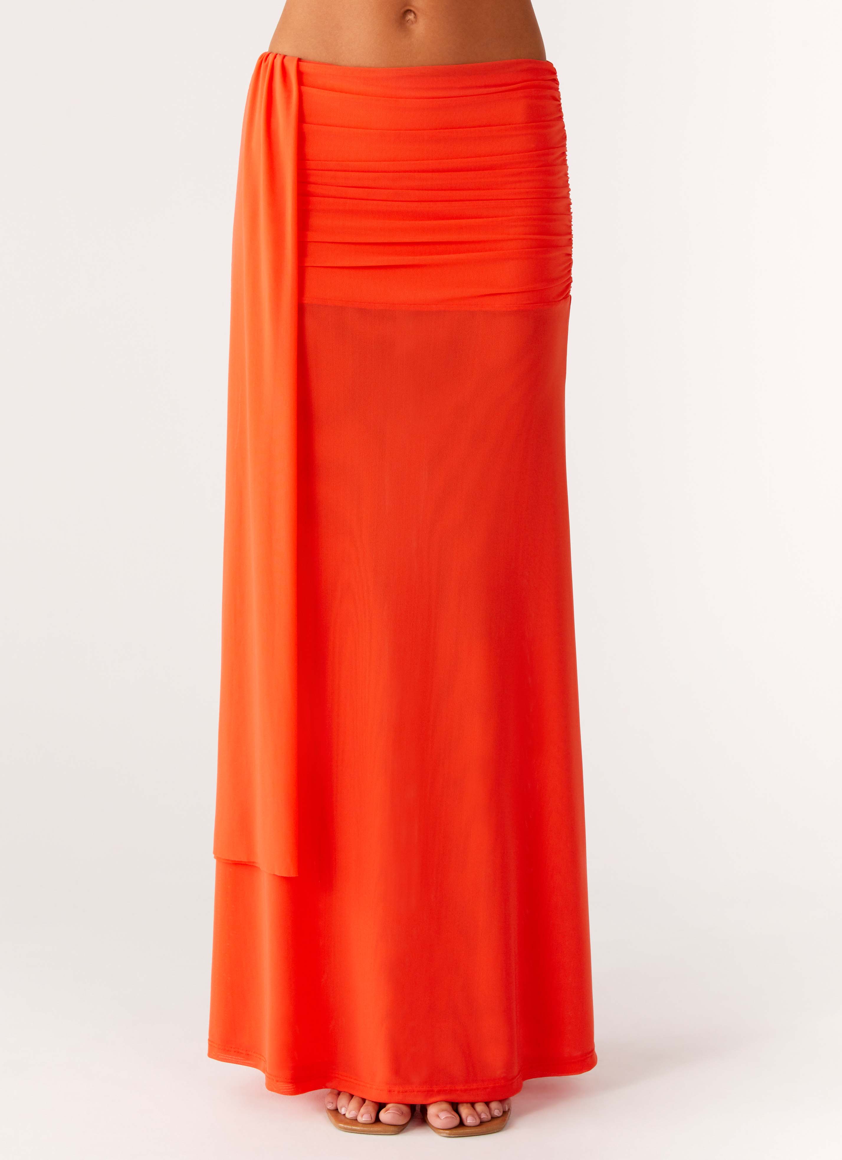 Blaze Maxi Skirt - Fire Red - Image 5