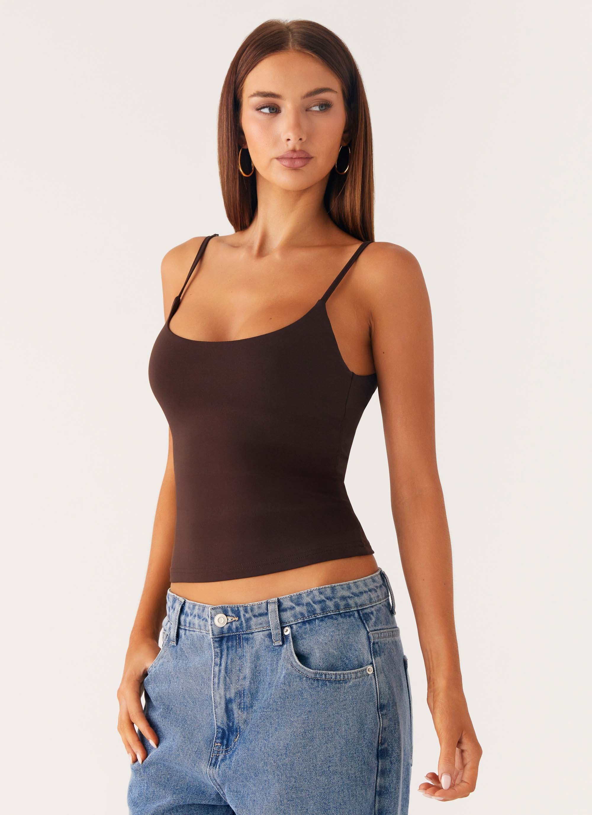 Blondie Tank Top - Chocolate - Image 5