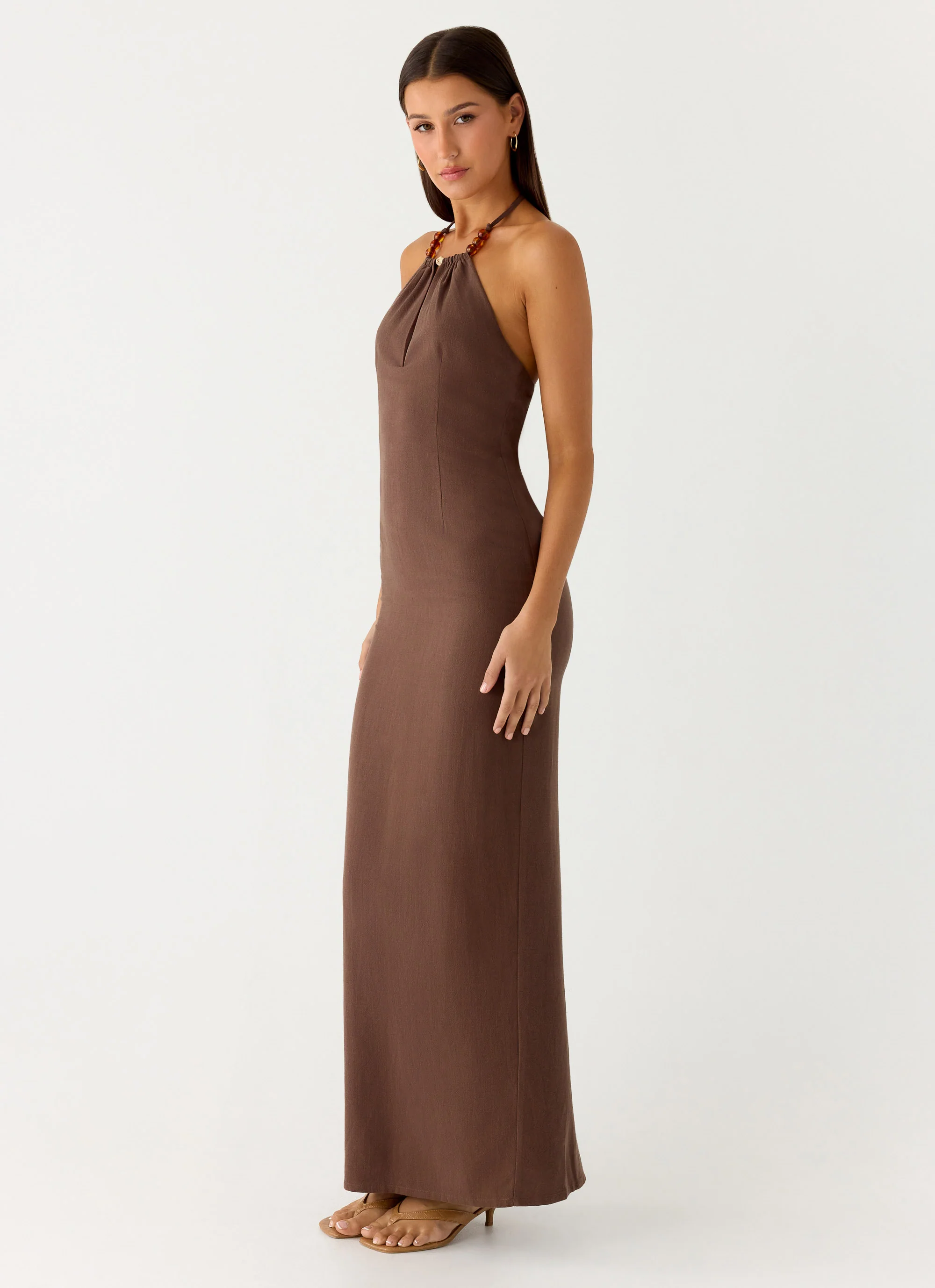 Bloomers Maxi Dress - Brown - Image 2