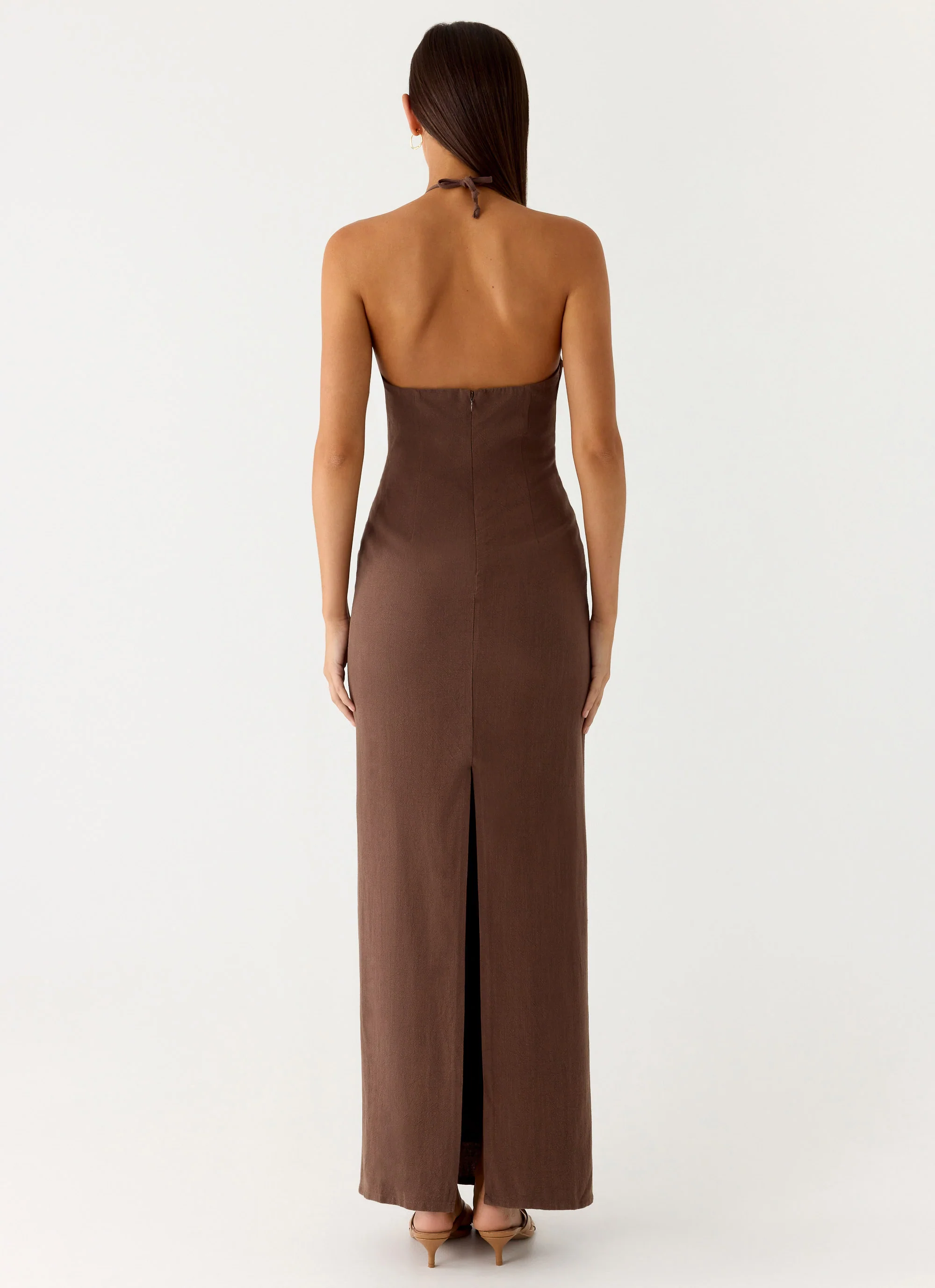 Bloomers Maxi Dress - Brown - Image 3