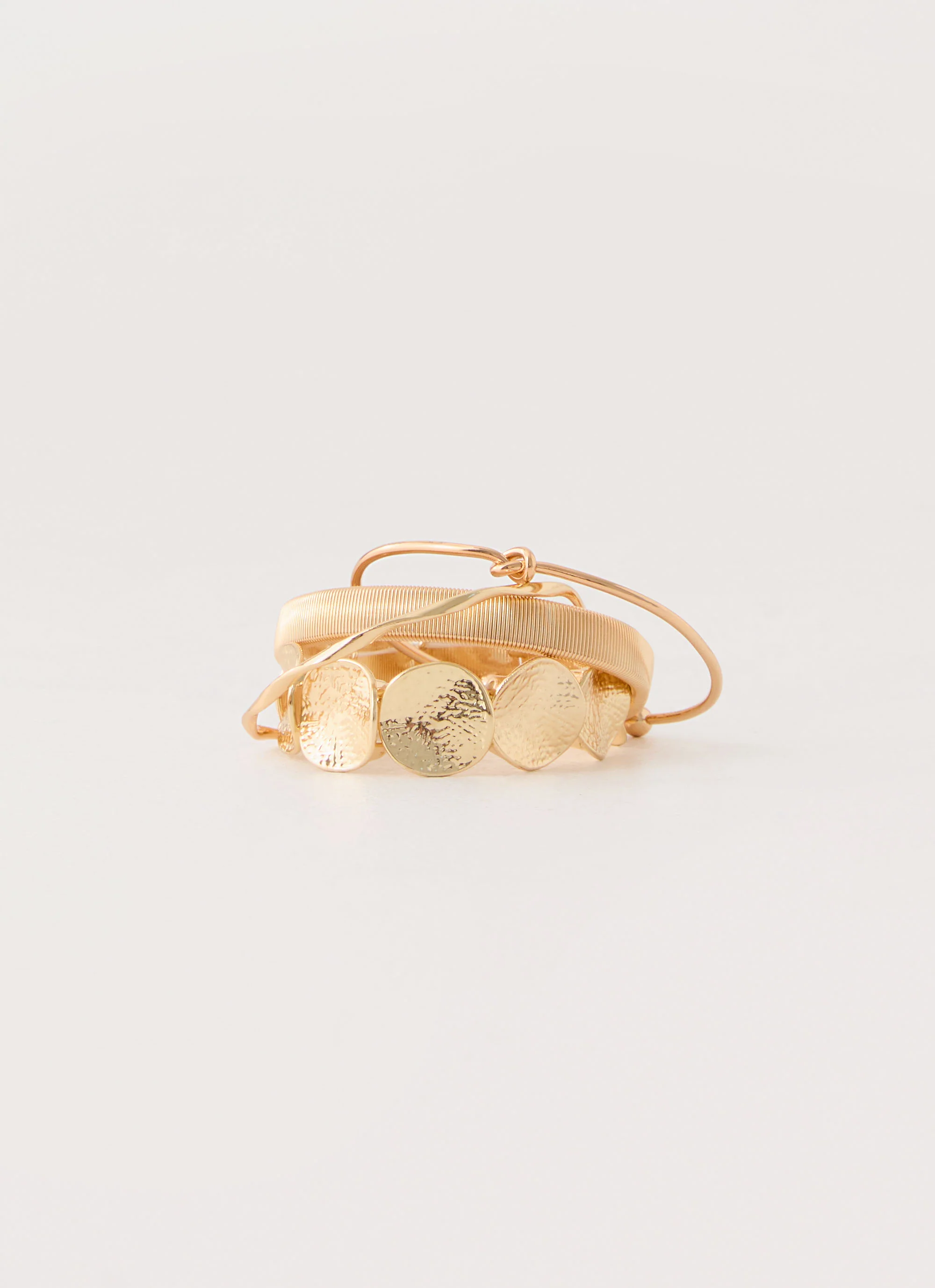 Blossom Stack Bracelets - Gold - Image 3