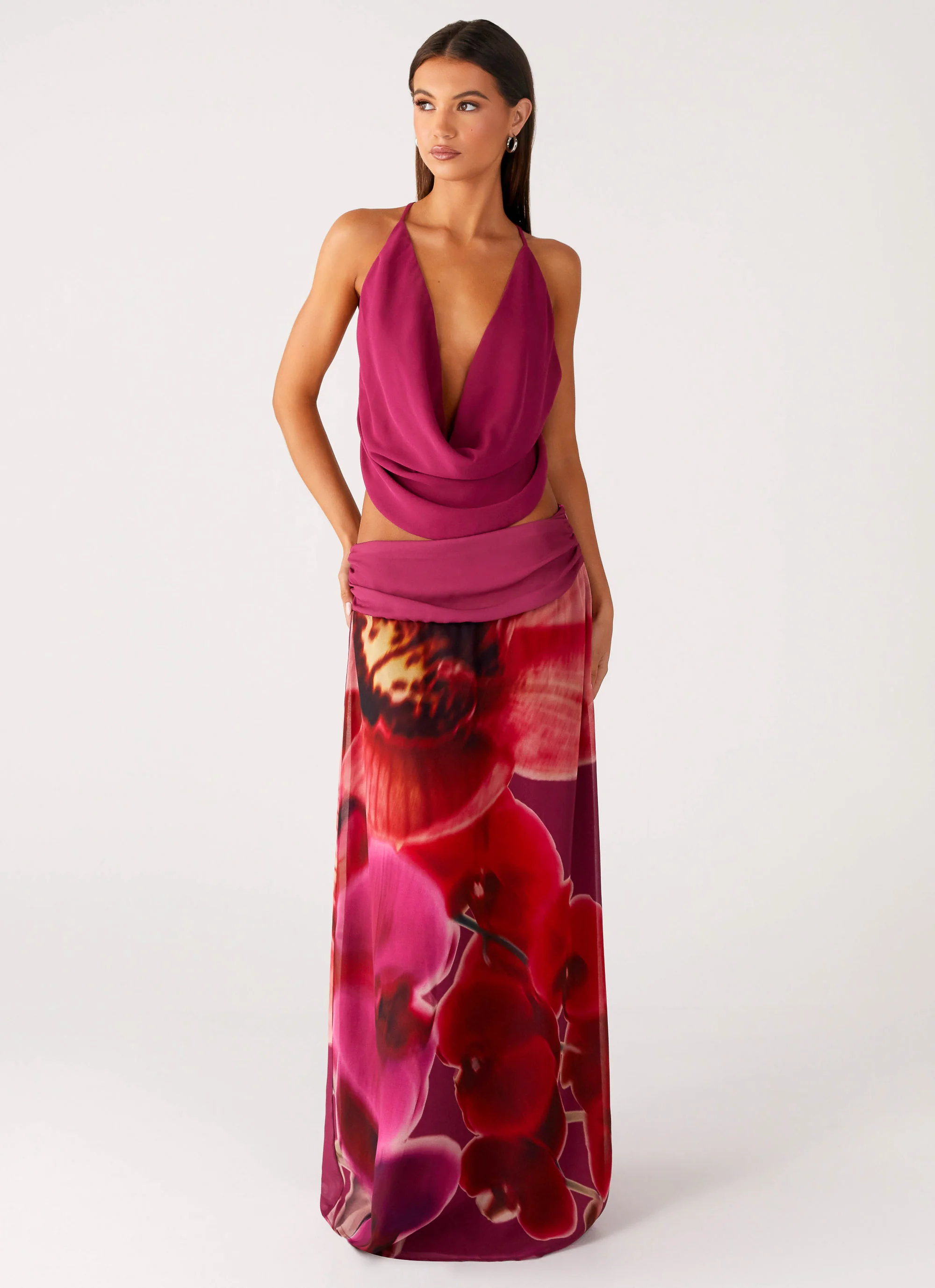 Blushing Bloom Maxi Skirt - Violette Bloom - Image 8