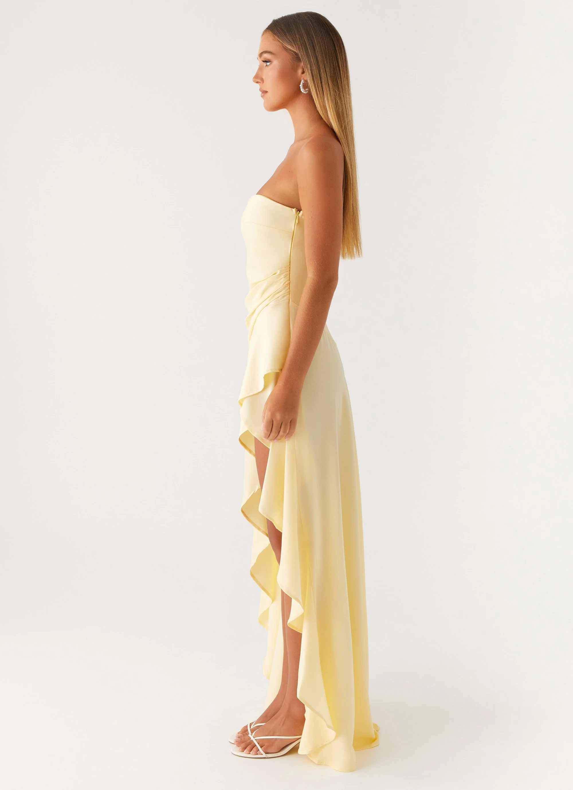 Bodie Maxi Dress - Pastel Yellow - Image 2