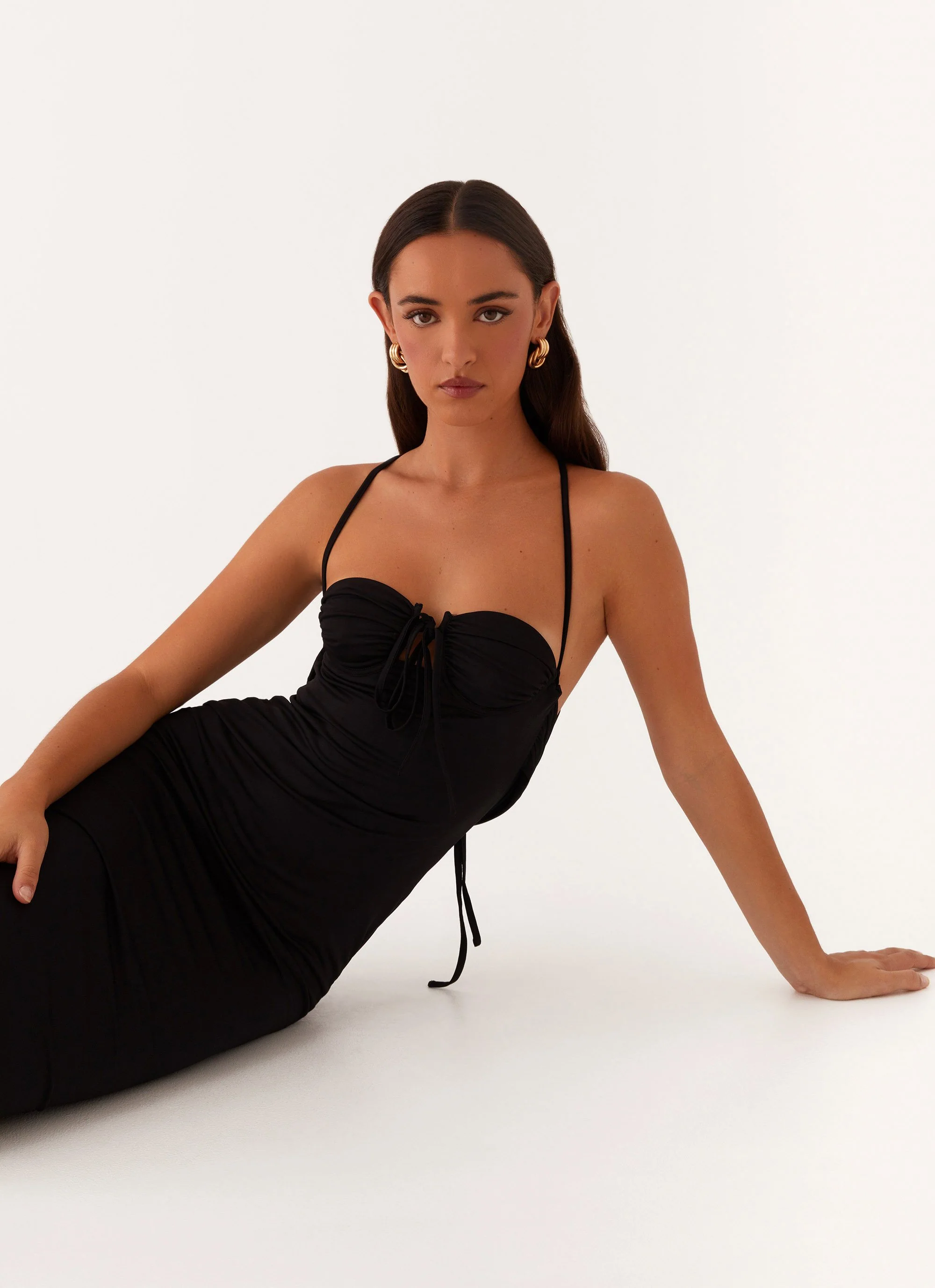 Bombshell Maxi Dress - Black - Image 6
