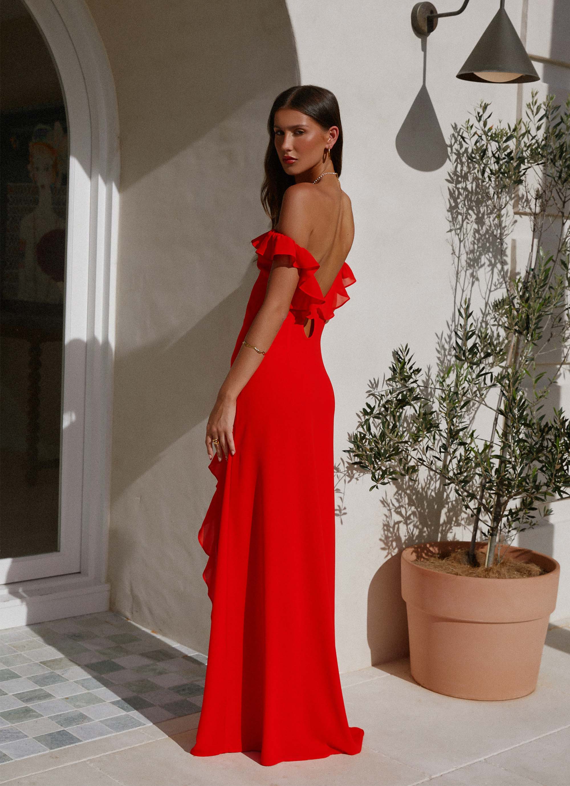 Braxton Maxi Dress - Red - Image 3