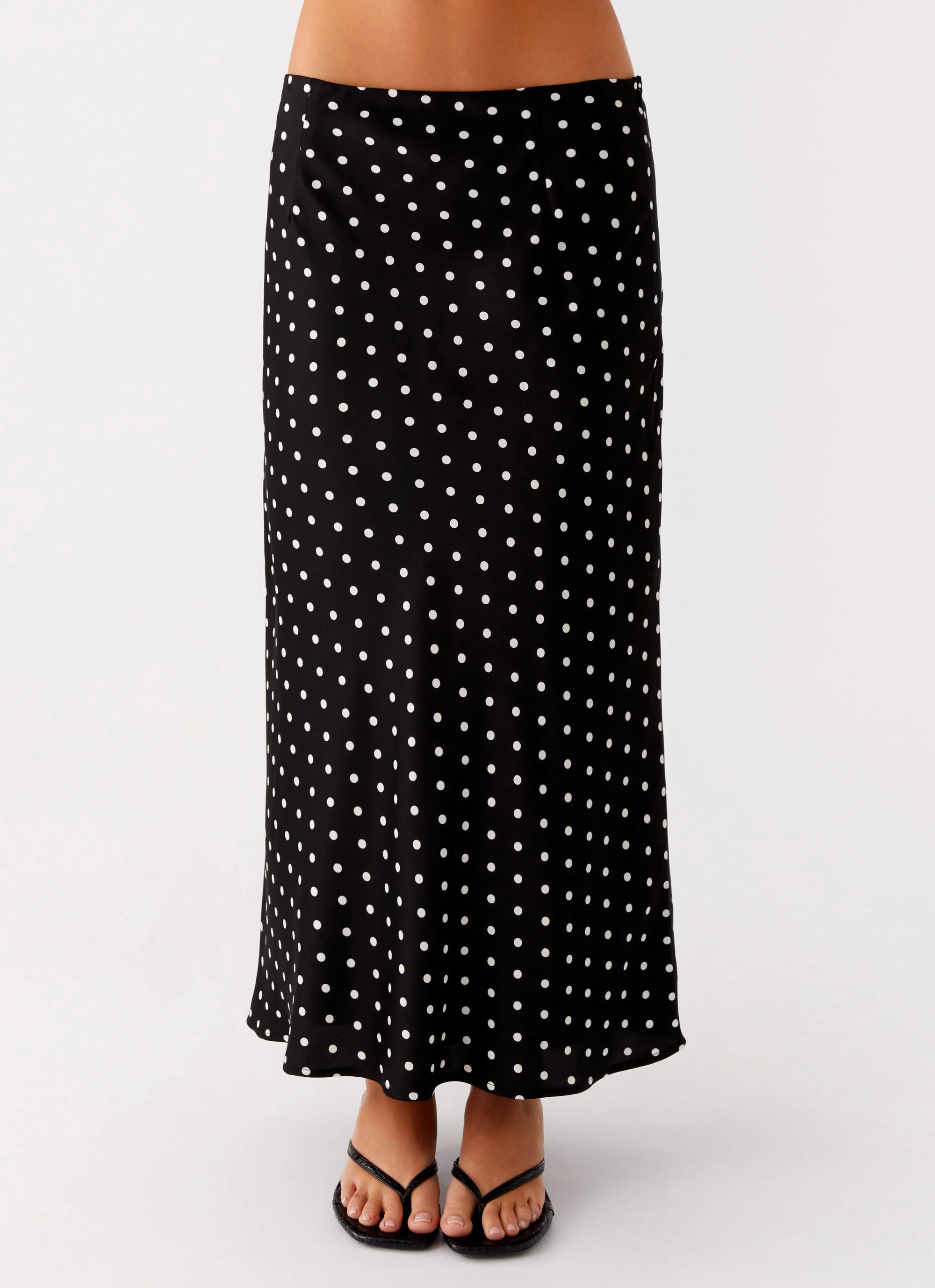 Breanne Midi Skirt - Black Polka Dot - Image 4