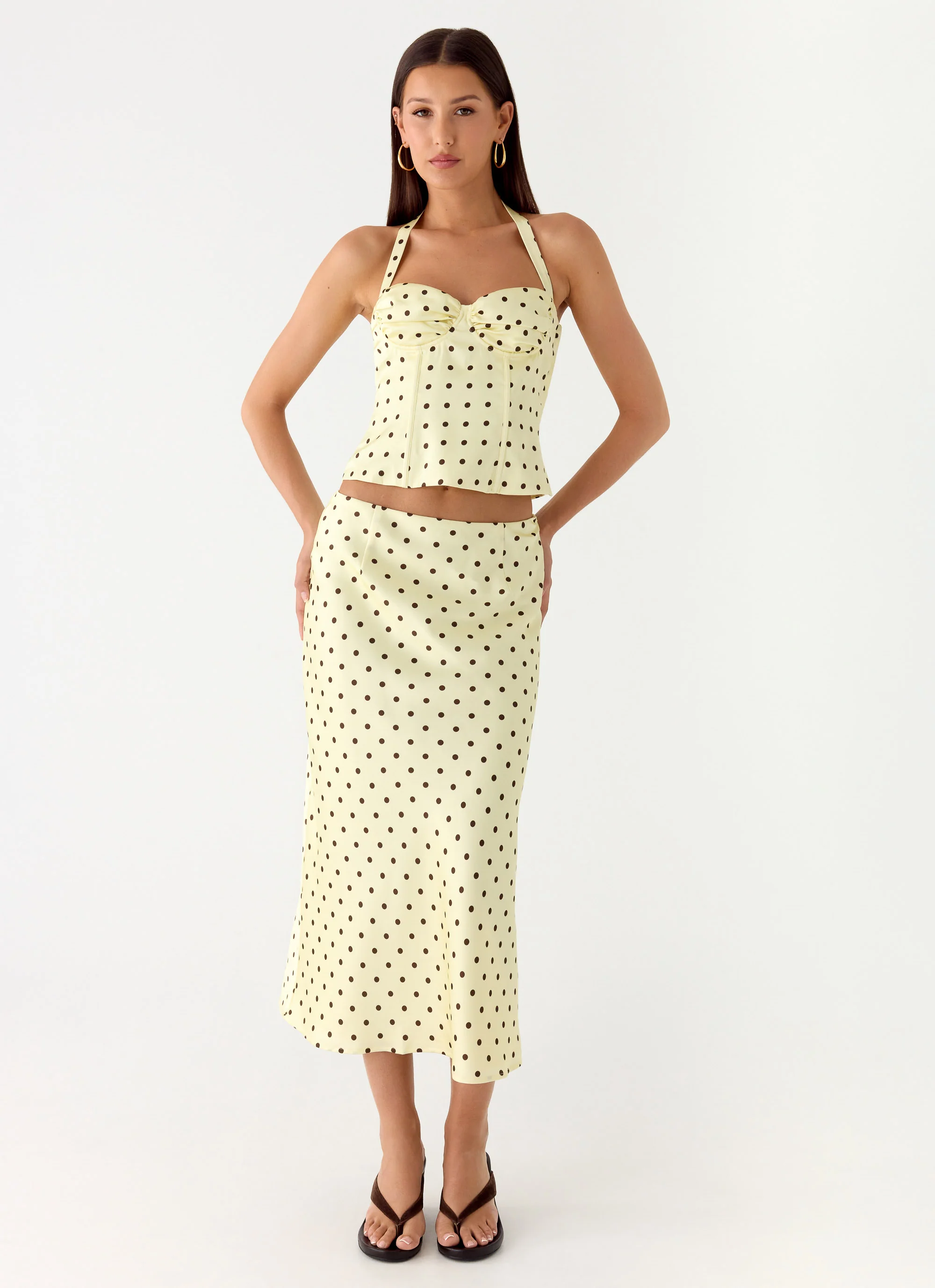 Breanne Top - Yellow Polka Dot - Image 4
