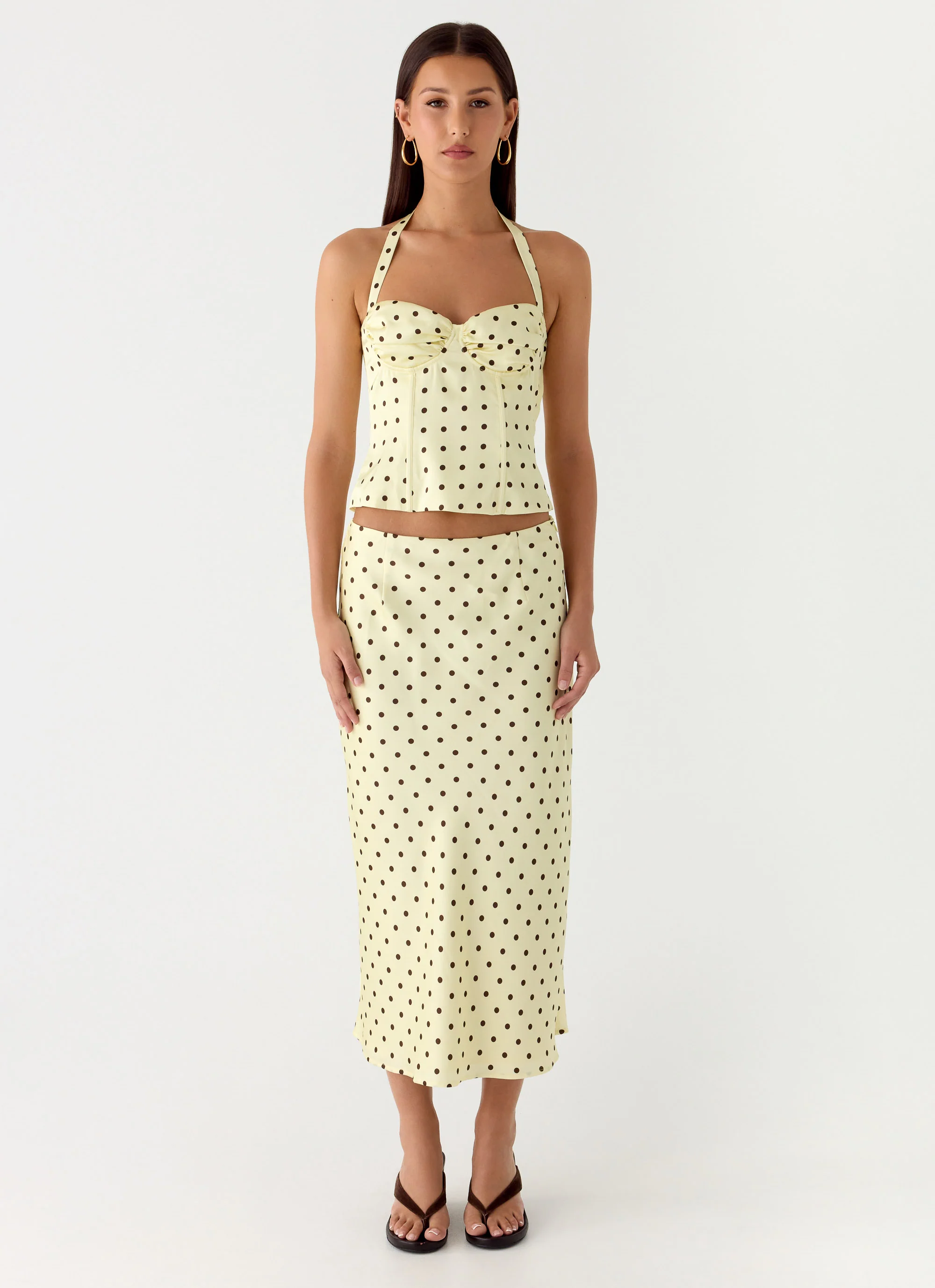 Breanne Top - Yellow Polka Dot - Image 5
