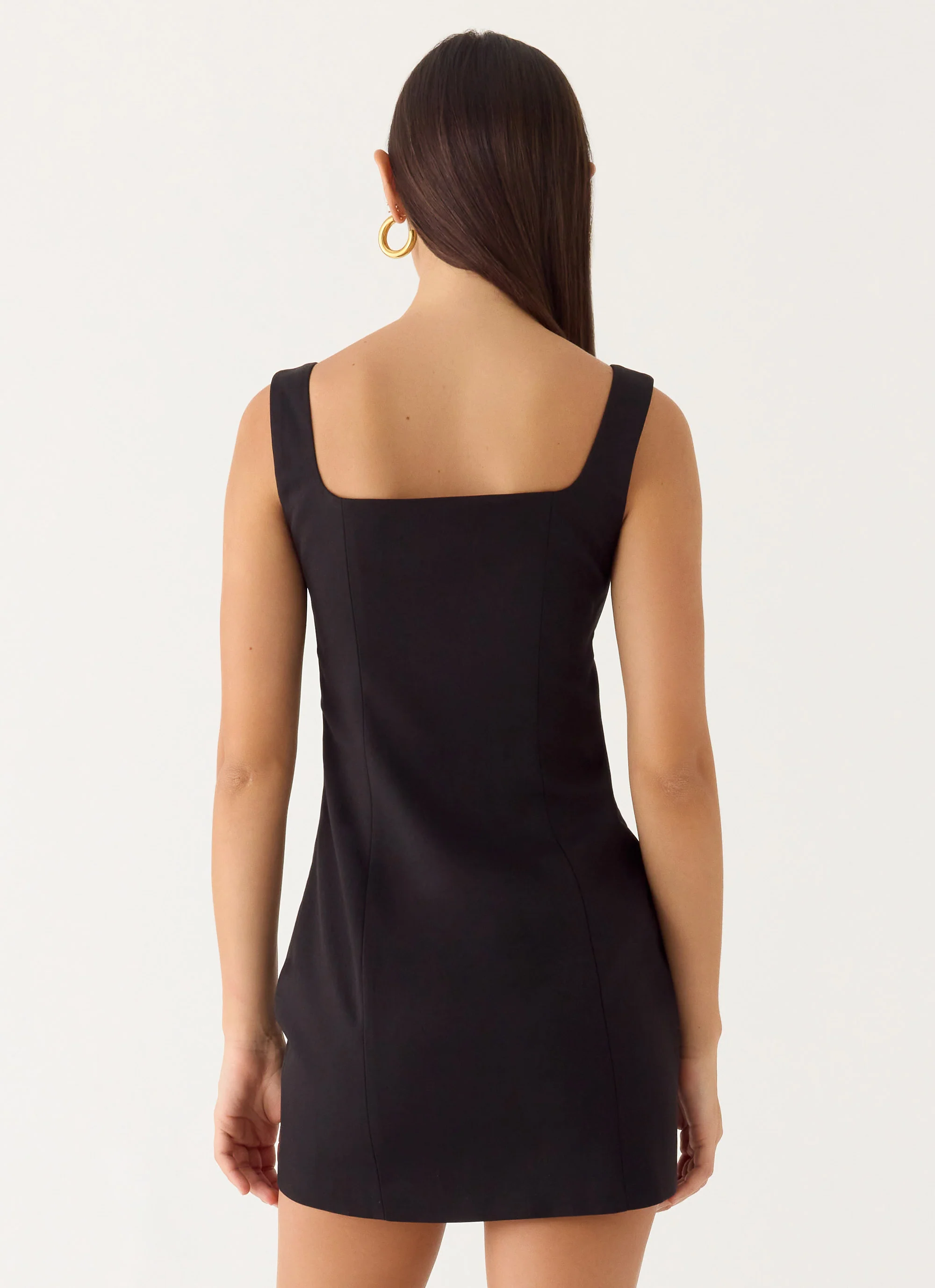 Brief Tension Mini Dress - Black - Image 4