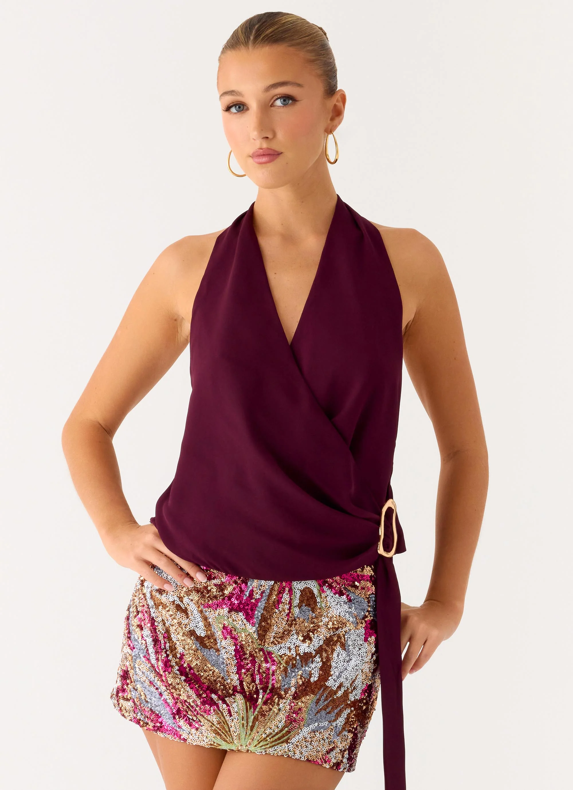 Bright Star Mini Skirt - Floral Bead - Image 6