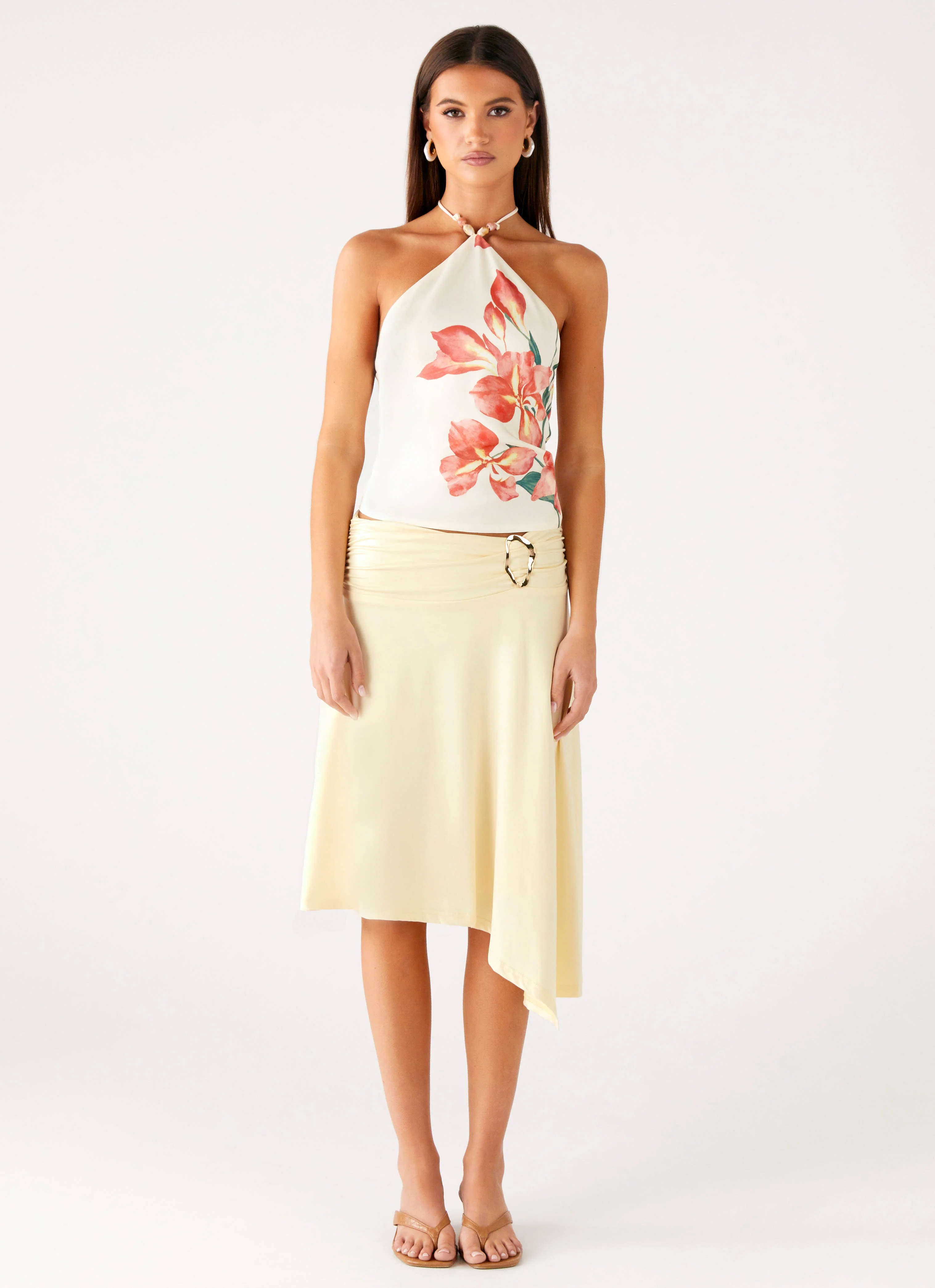 Brisa Midi Skirt - Butter - Image 5