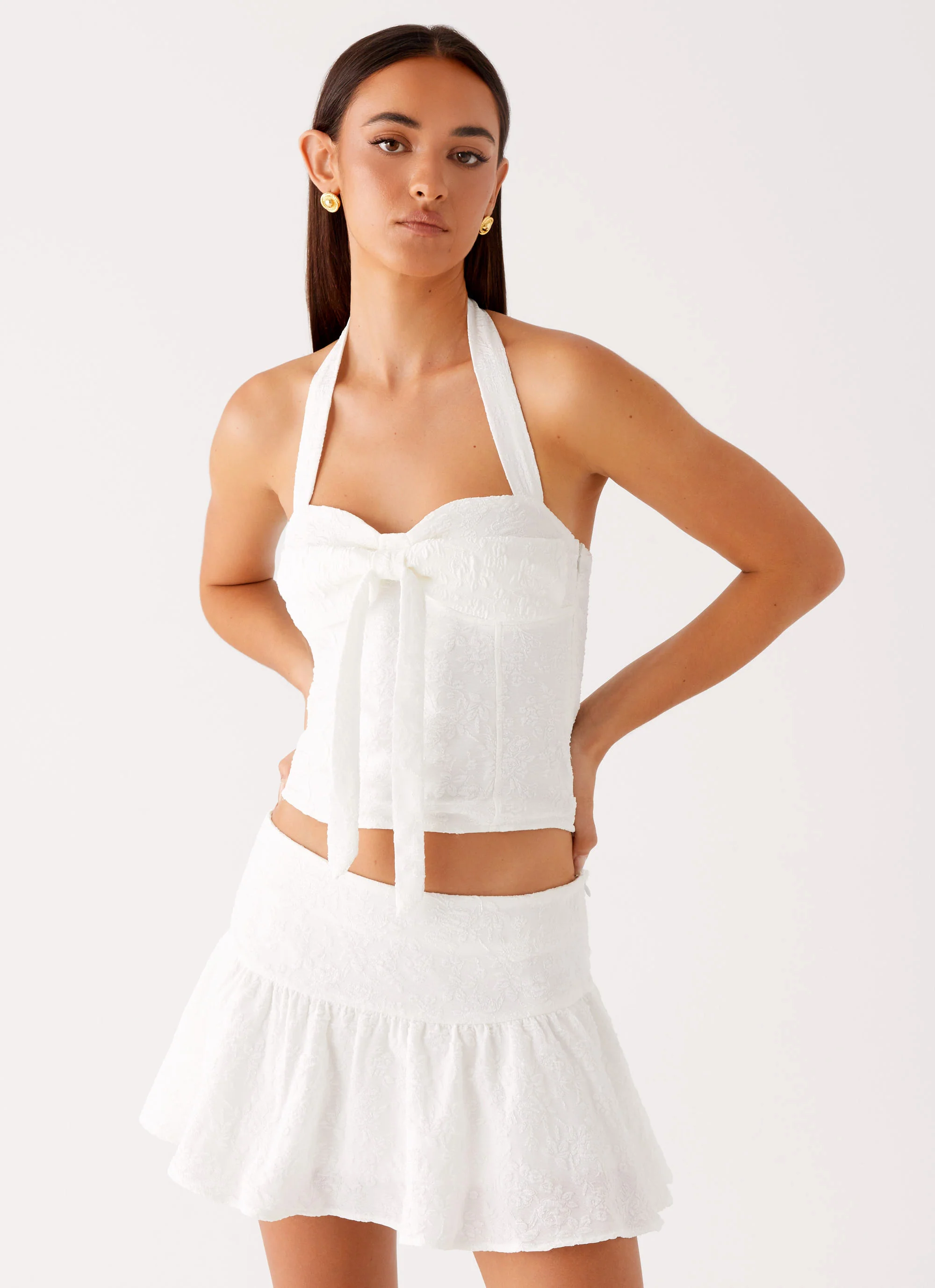 Brissy Mini Skirt - White - Image 5