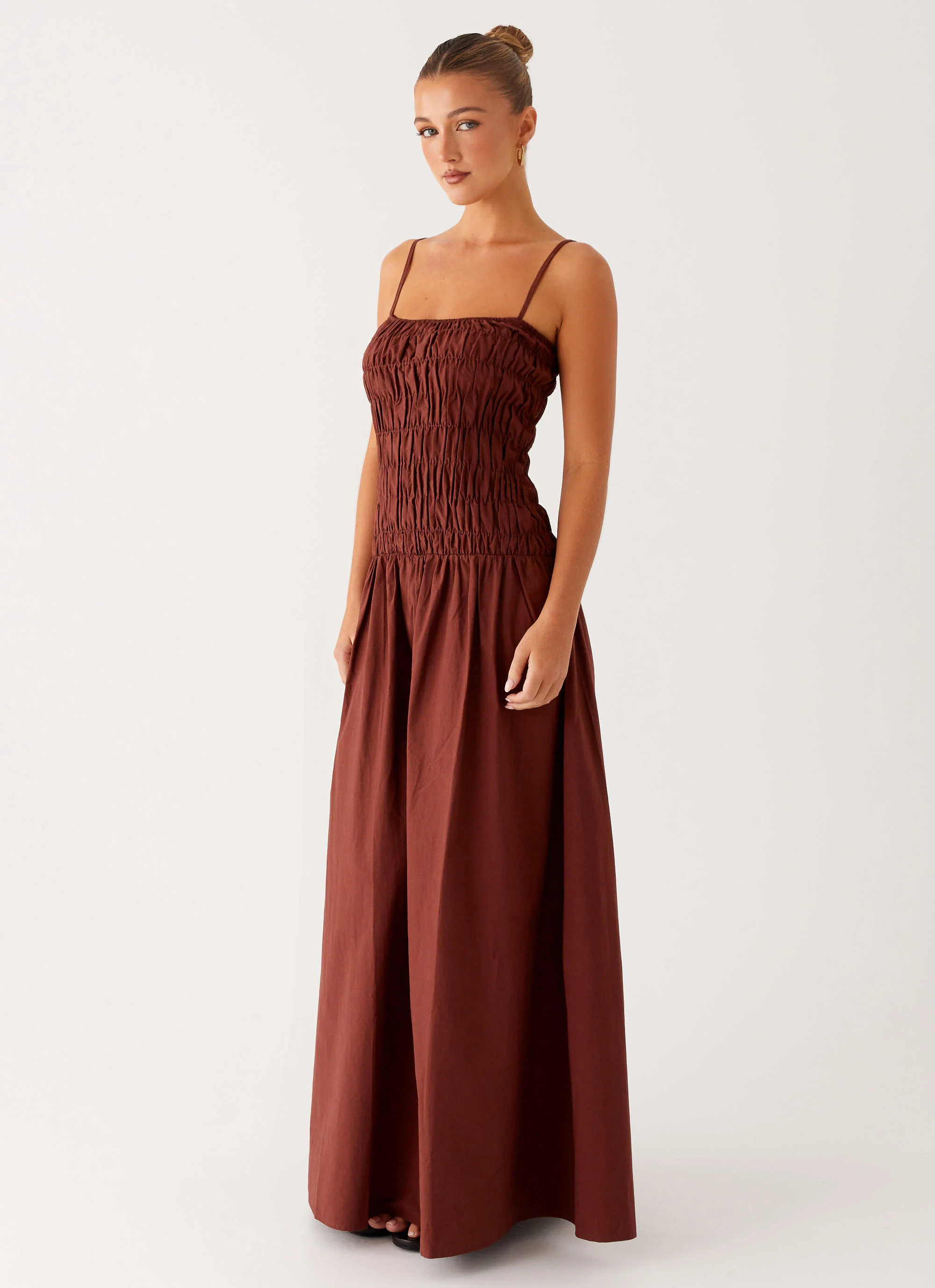 Brooke Maxi Dress - Chocolate - Image 2