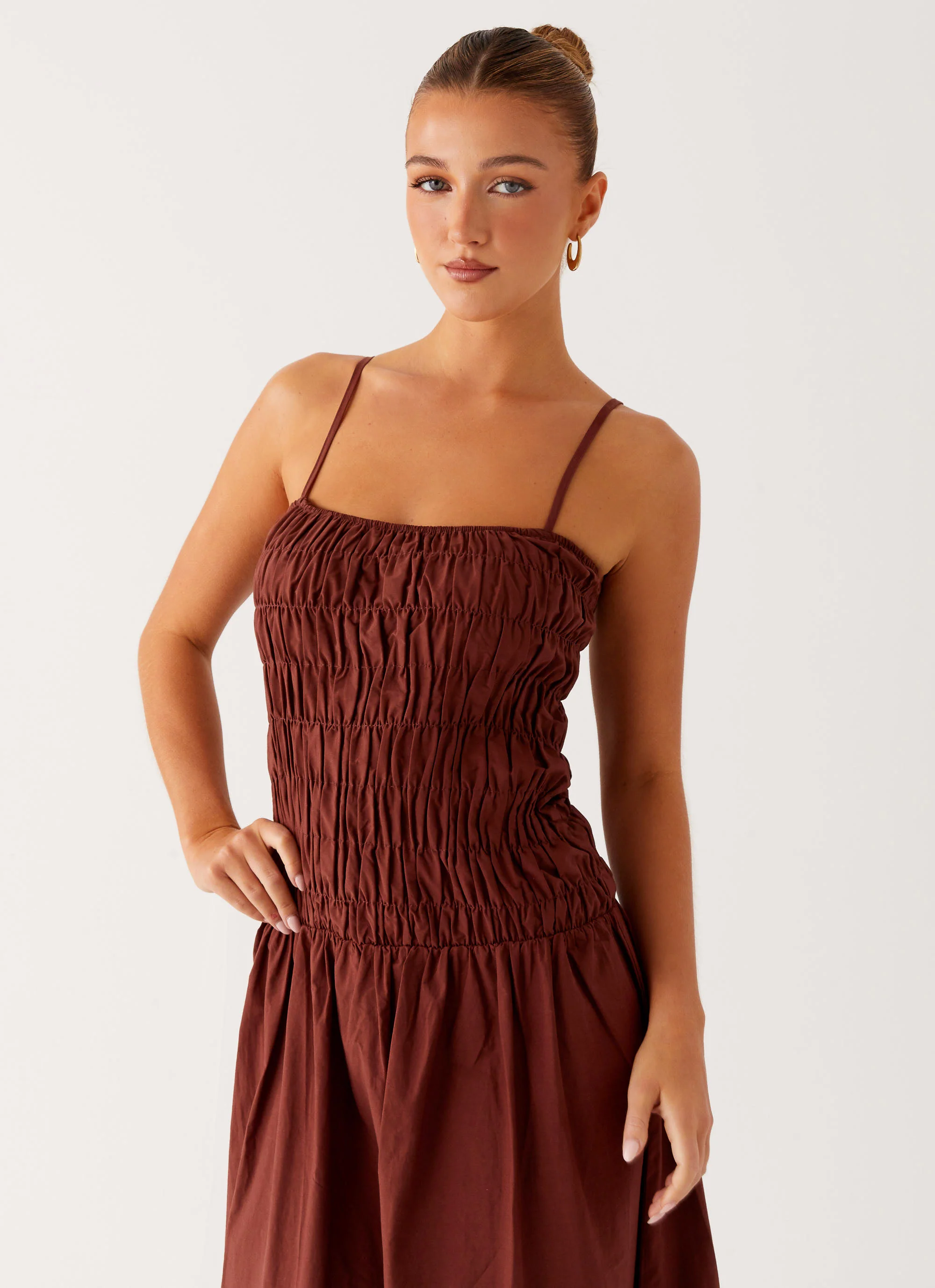 Brooke Maxi Dress - Chocolate - Image 5