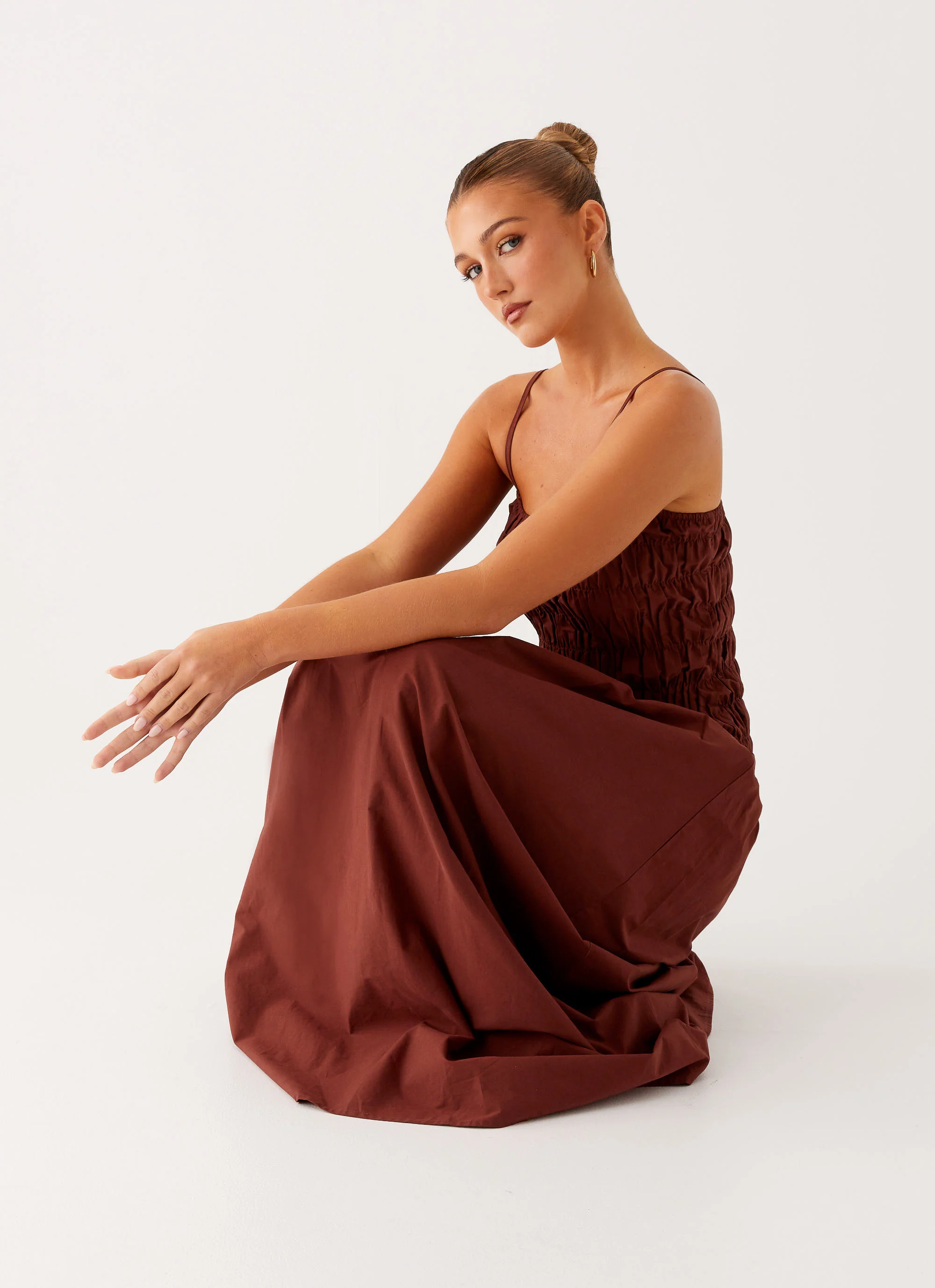 Brooke Maxi Dress - Chocolate - Image 6