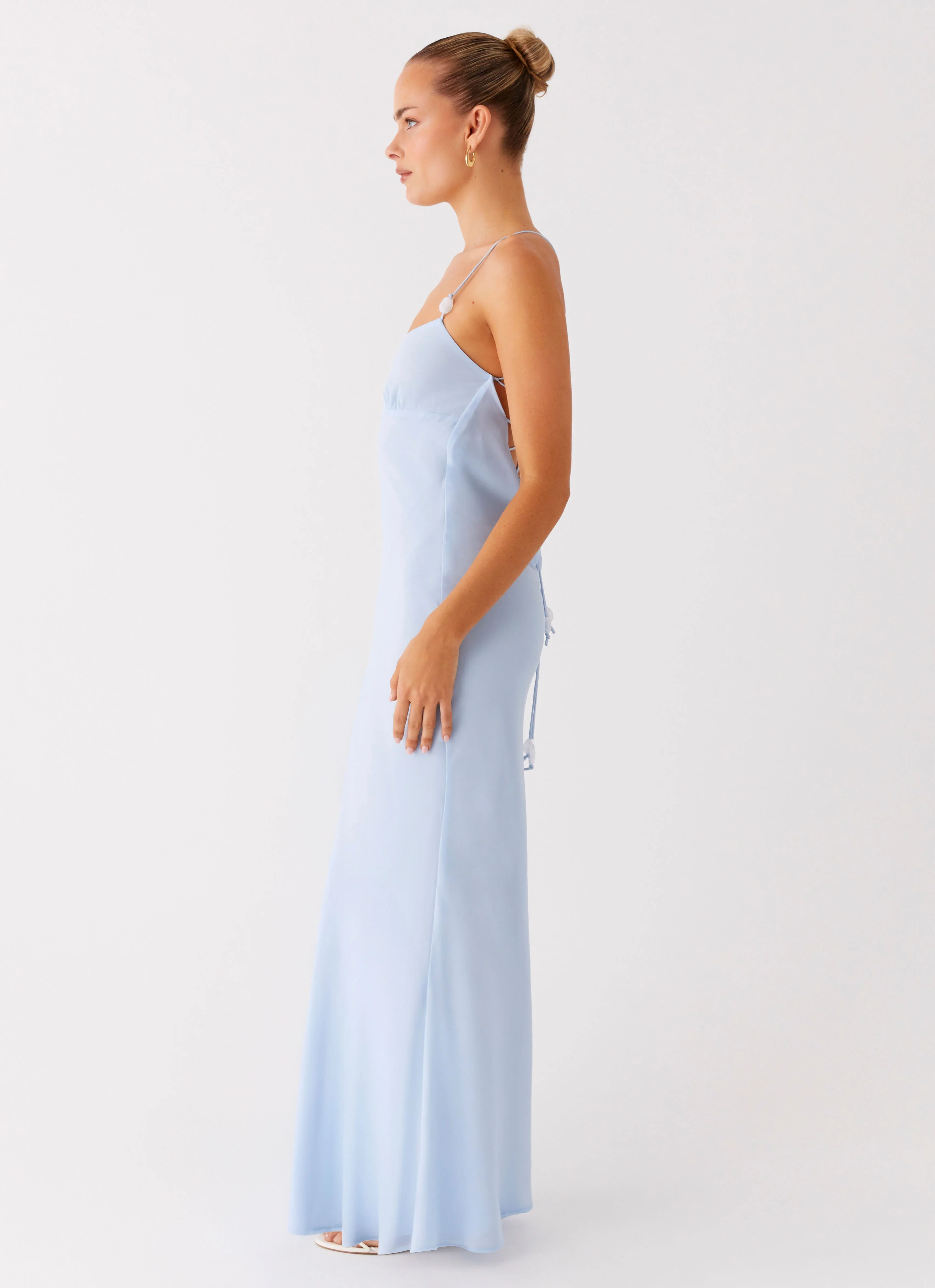 Cabello Maxi Dress - Pale Blue - Image 3