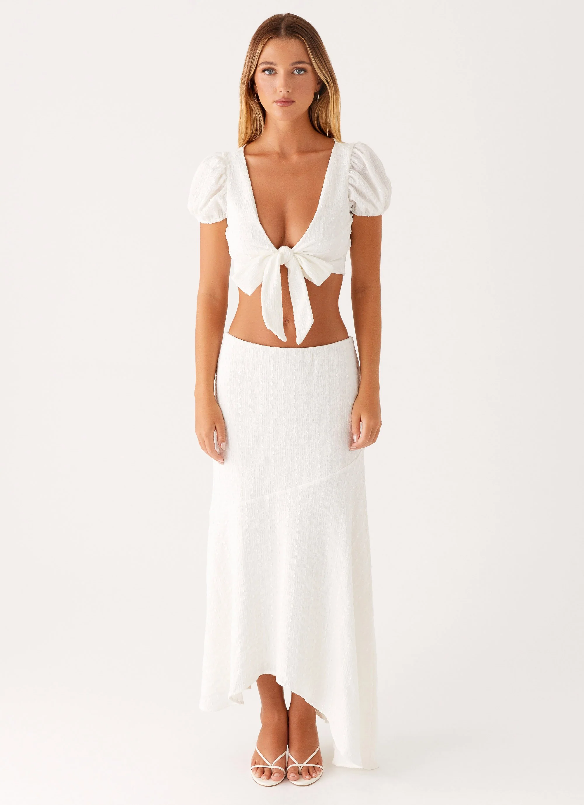 Cammy Tie Top - White - Image 2