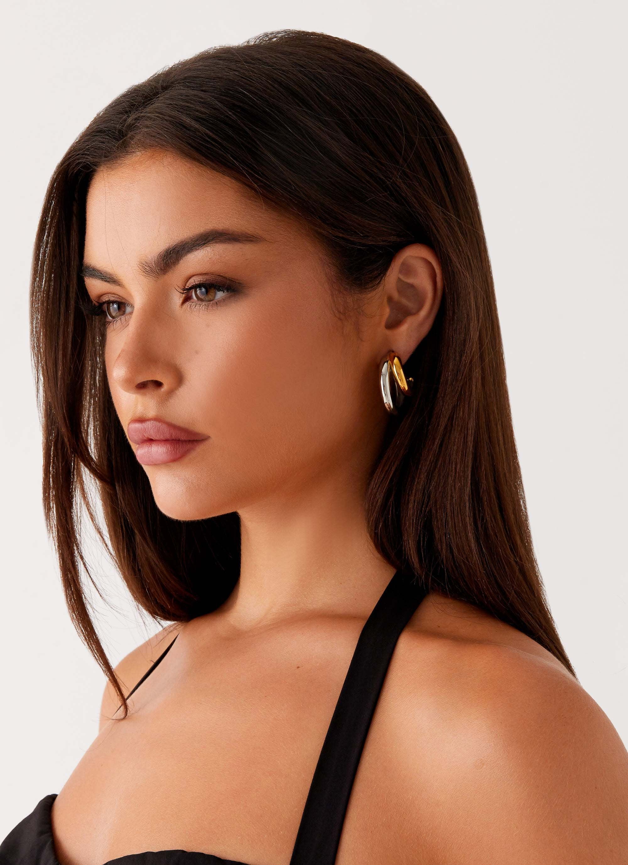 Cannon Earrings - Gold/Silver - Image 2