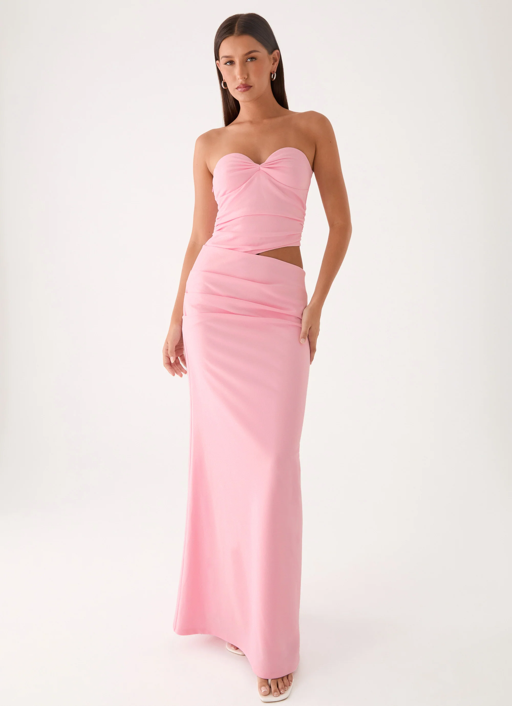 Carella Strapless Maxi Dress - Pink - Image 6