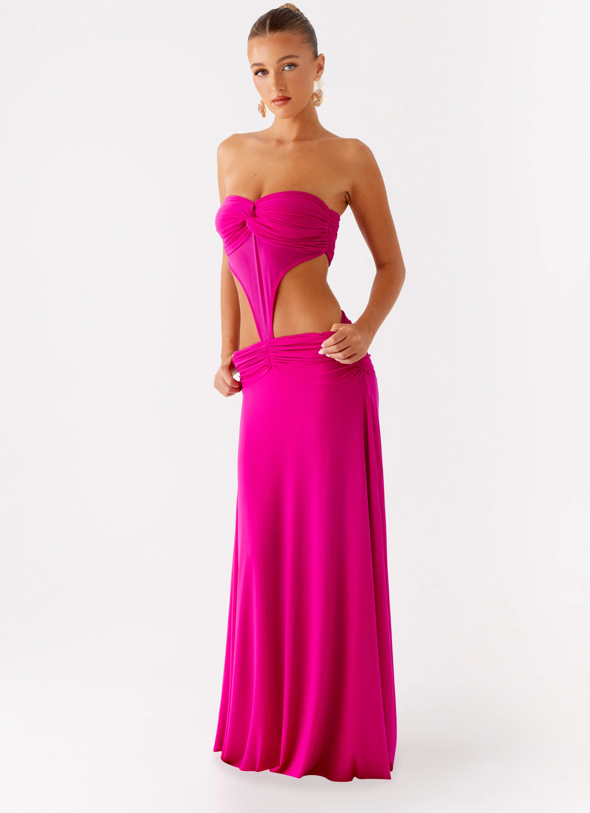 Carlene Maxi Dress - Fuchsia - Image 5