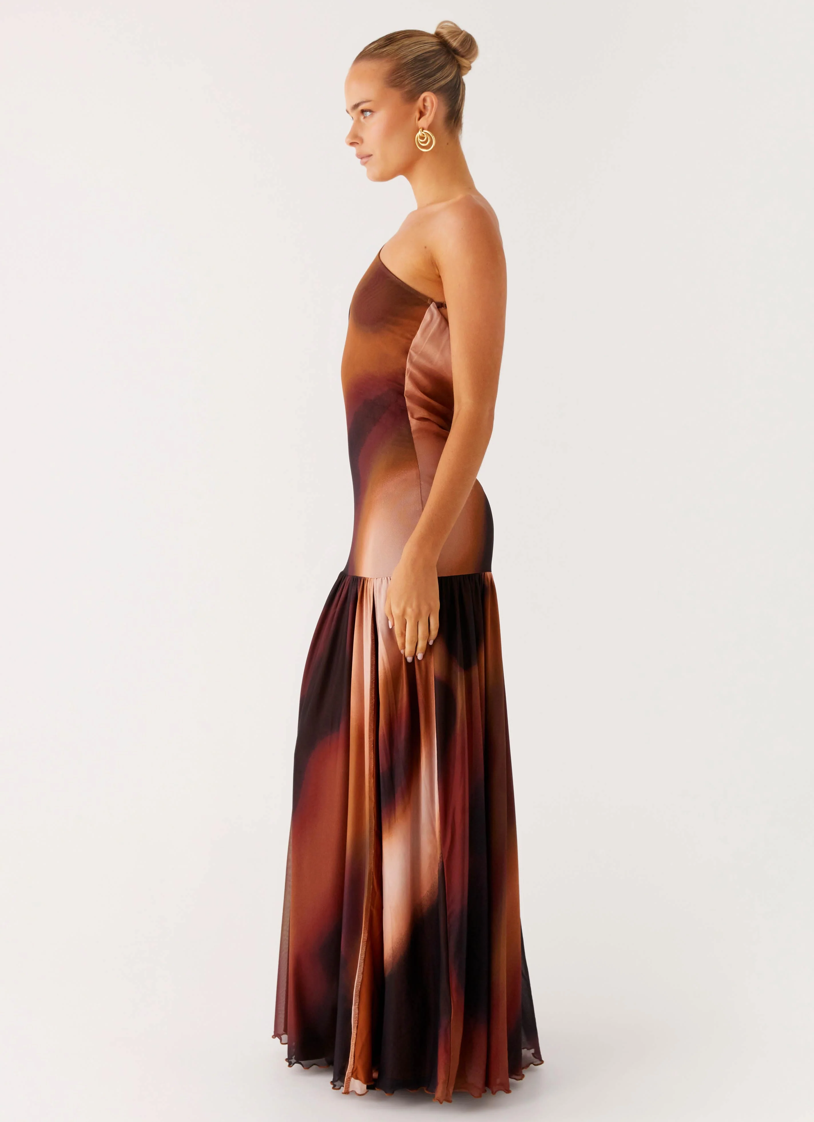 Carlina Maxi Dress - Black Gradient - Image 2