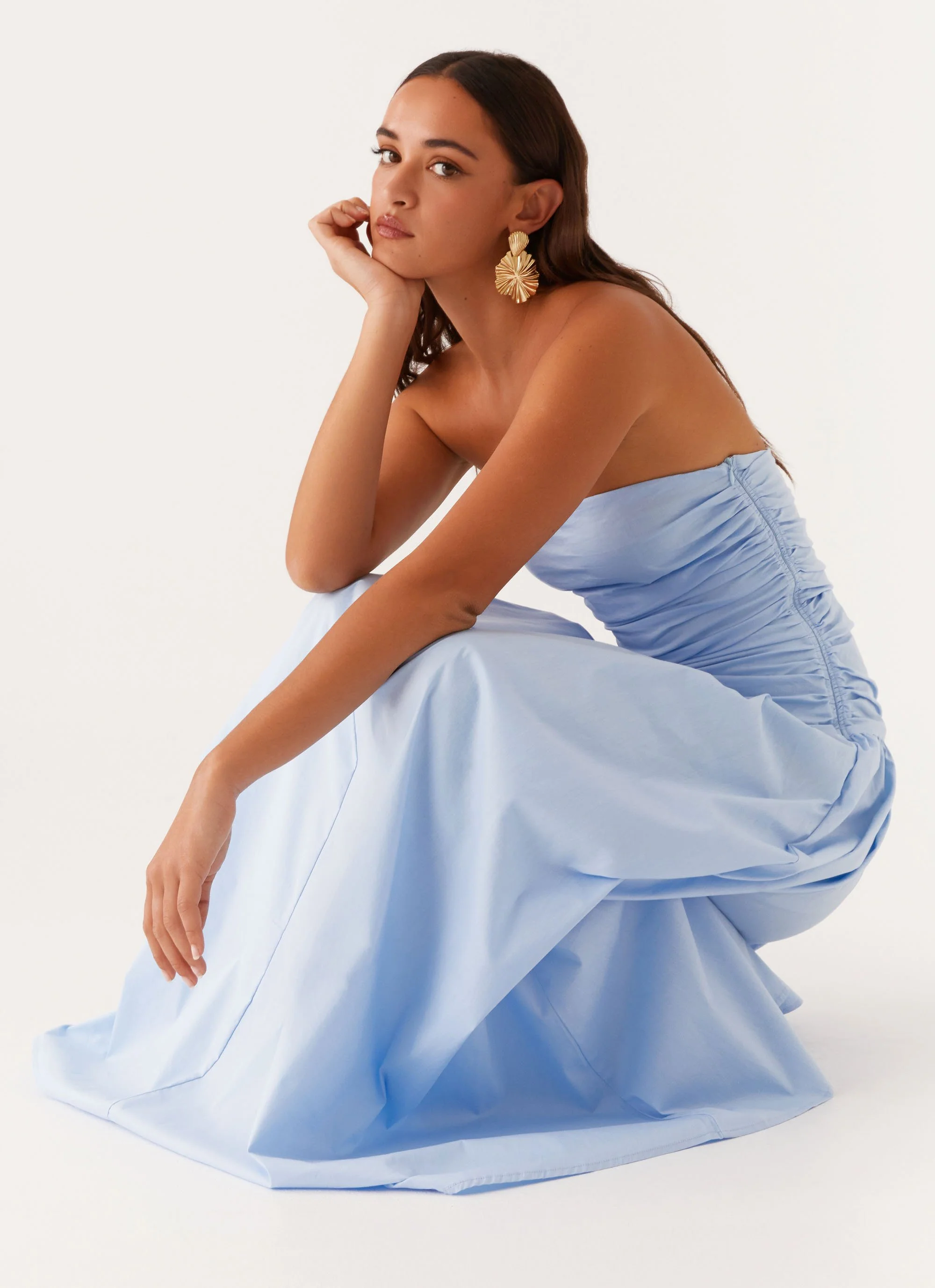 Carmel Maxi Dress - Blue - Image 6