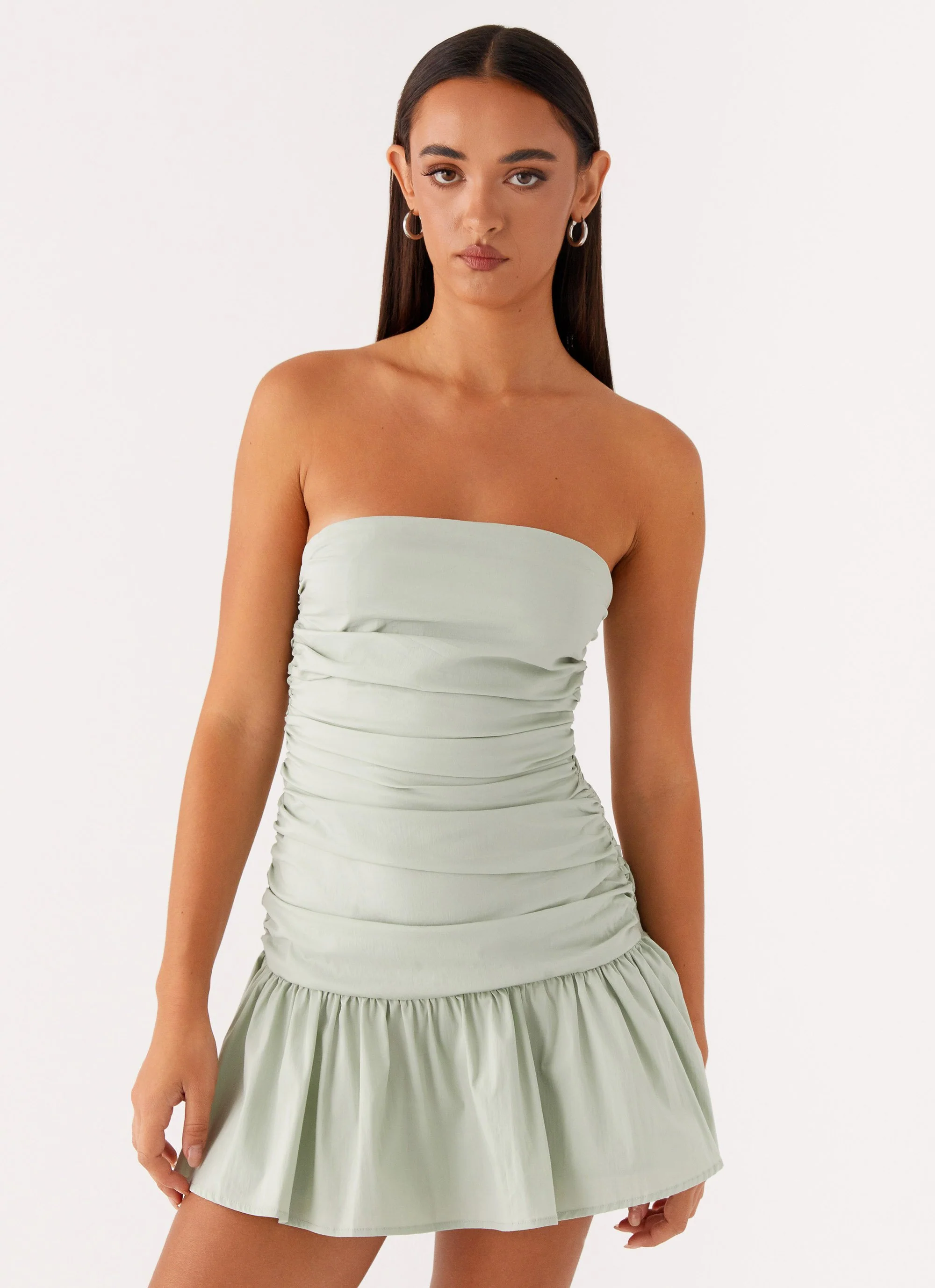 Carmel Mini Dress - Sage - Image 4