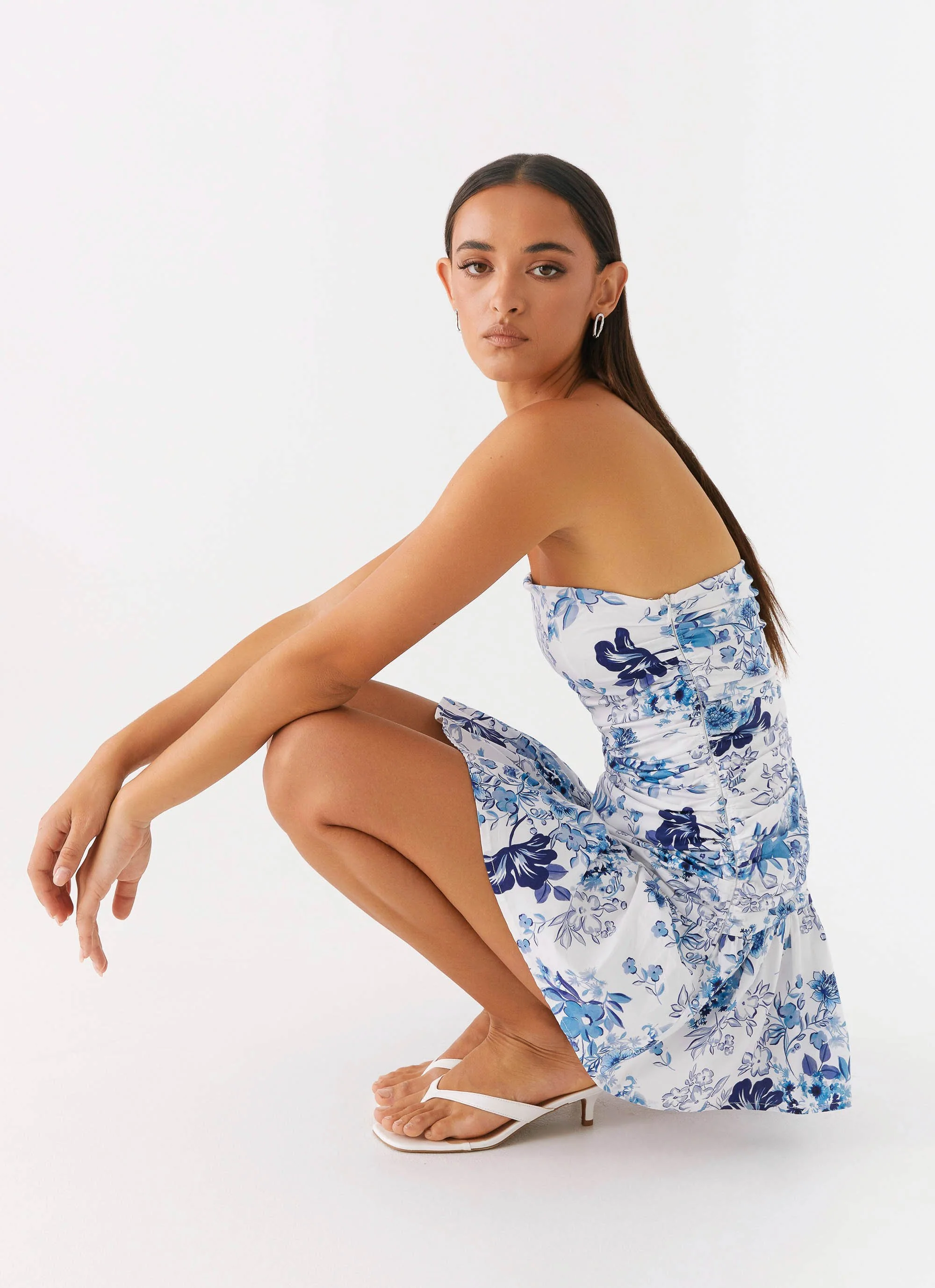 Carmel Mini Dress - Serene Sky Floral - Image 5