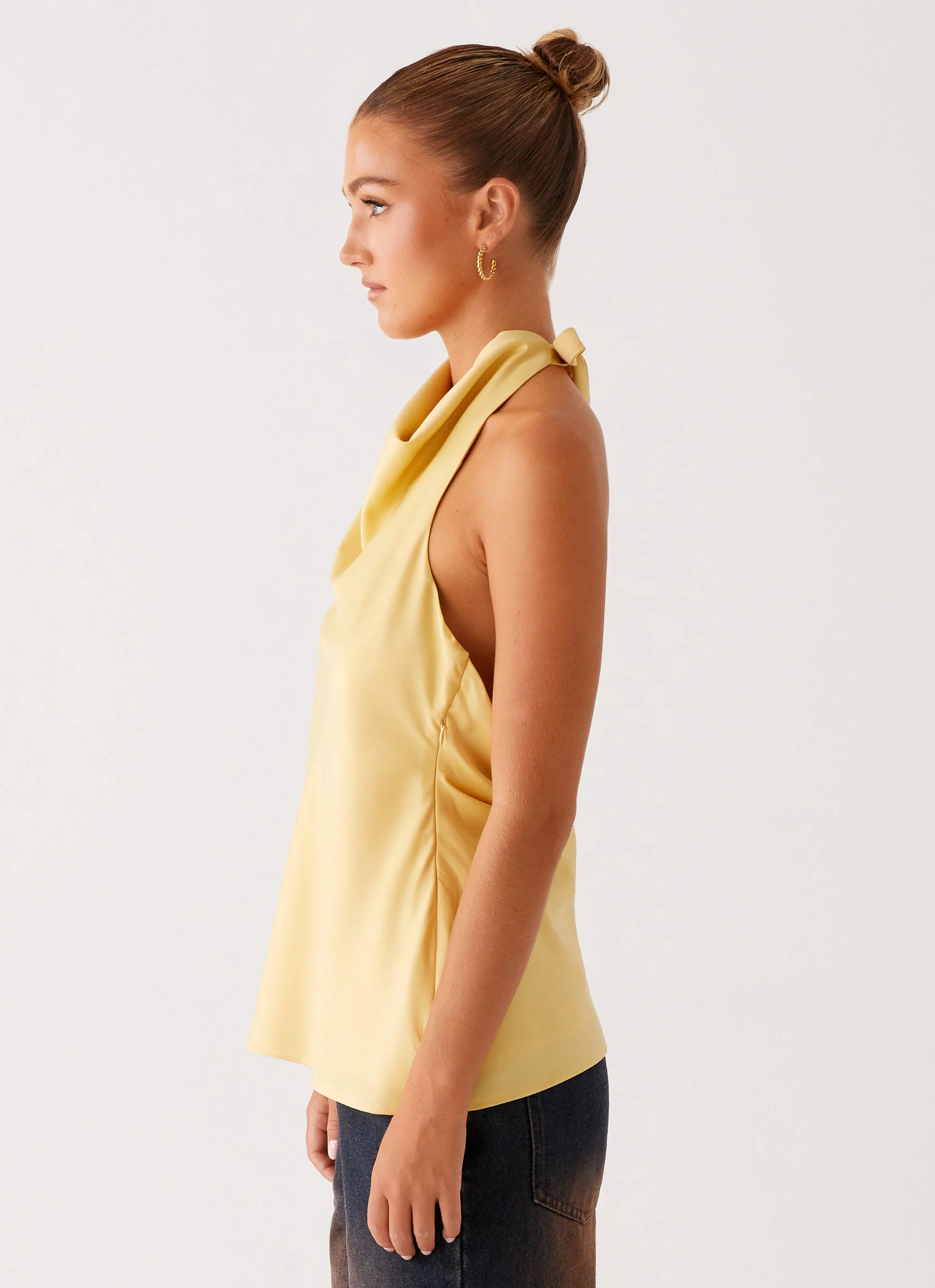 Carsen Halter Top - Yellow - Image 4