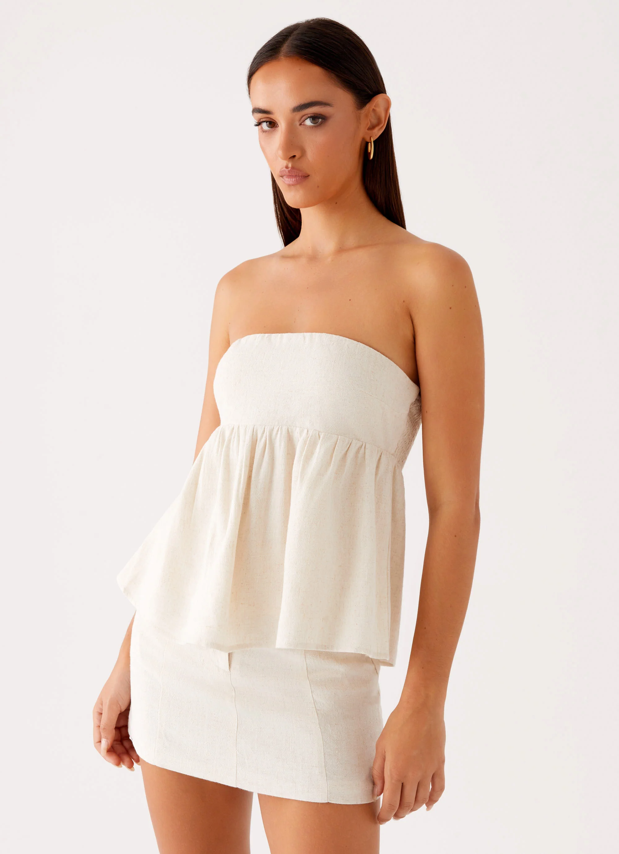 Cassie Tube Top - Oat - Image 5