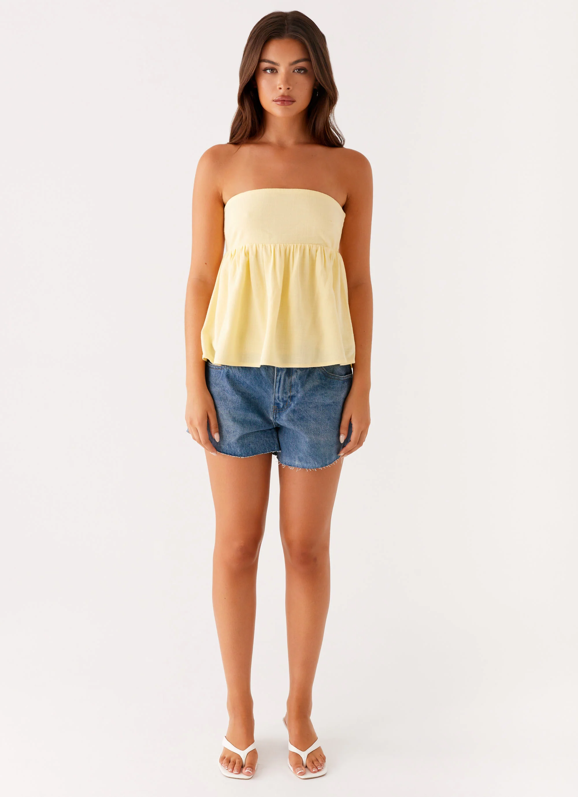 Cassie Tube Top - Yellow - Image 2