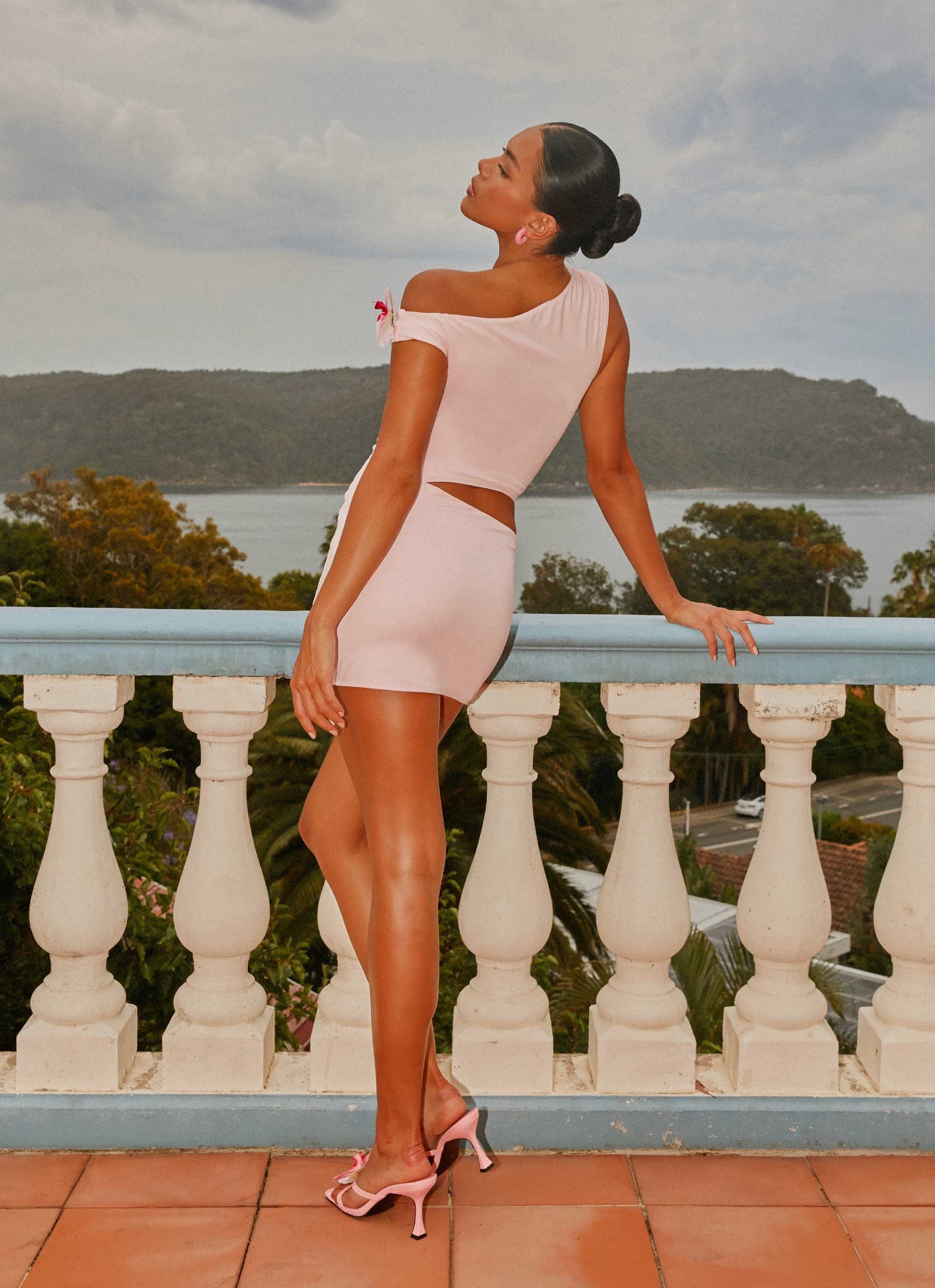Castaway Mini Dress - Pink - Image 7
